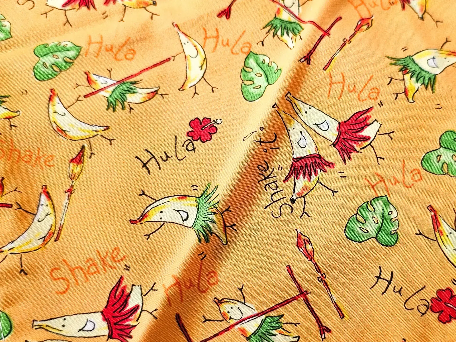 Orange hula banana doggy bandana - Image 2