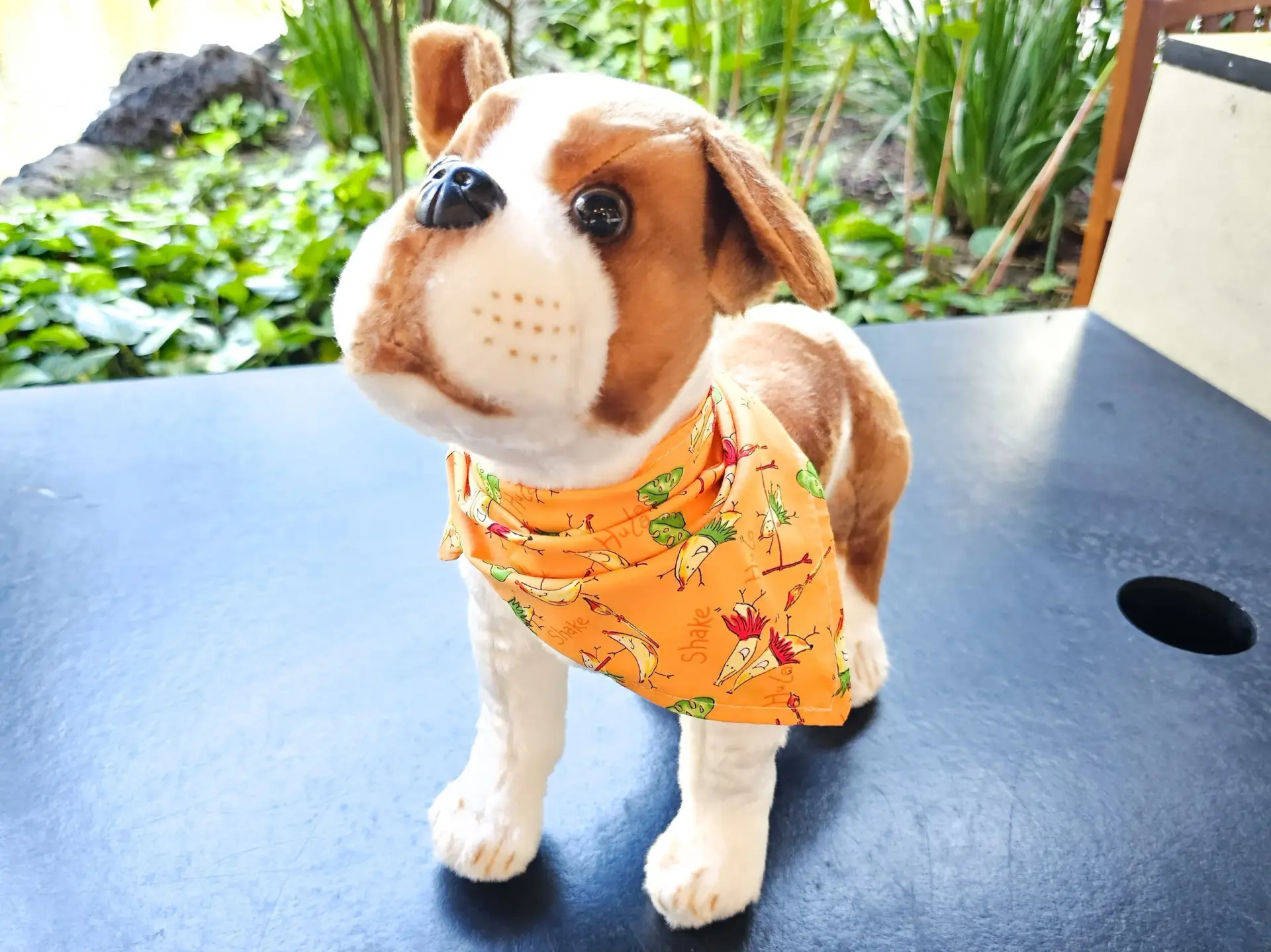 Orange hula banana doggy bandana - Image 3