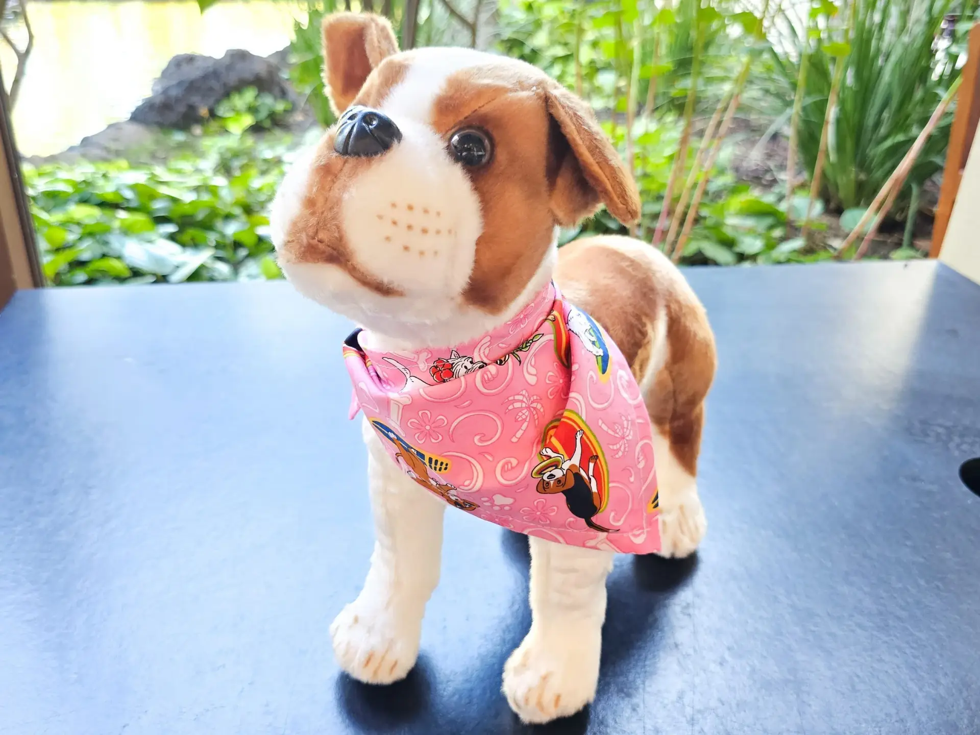 Pink surfer doggy bandana - Image 2