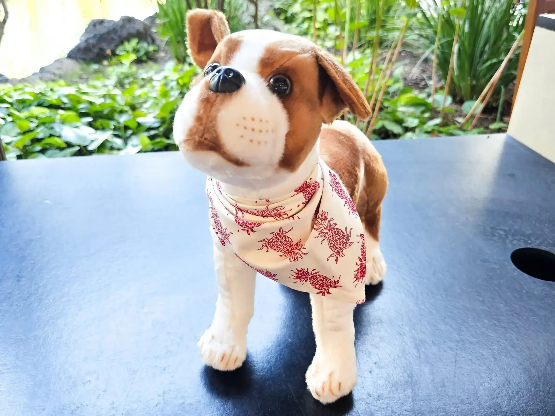 Red pineapple and white doggy bandana - Image 2