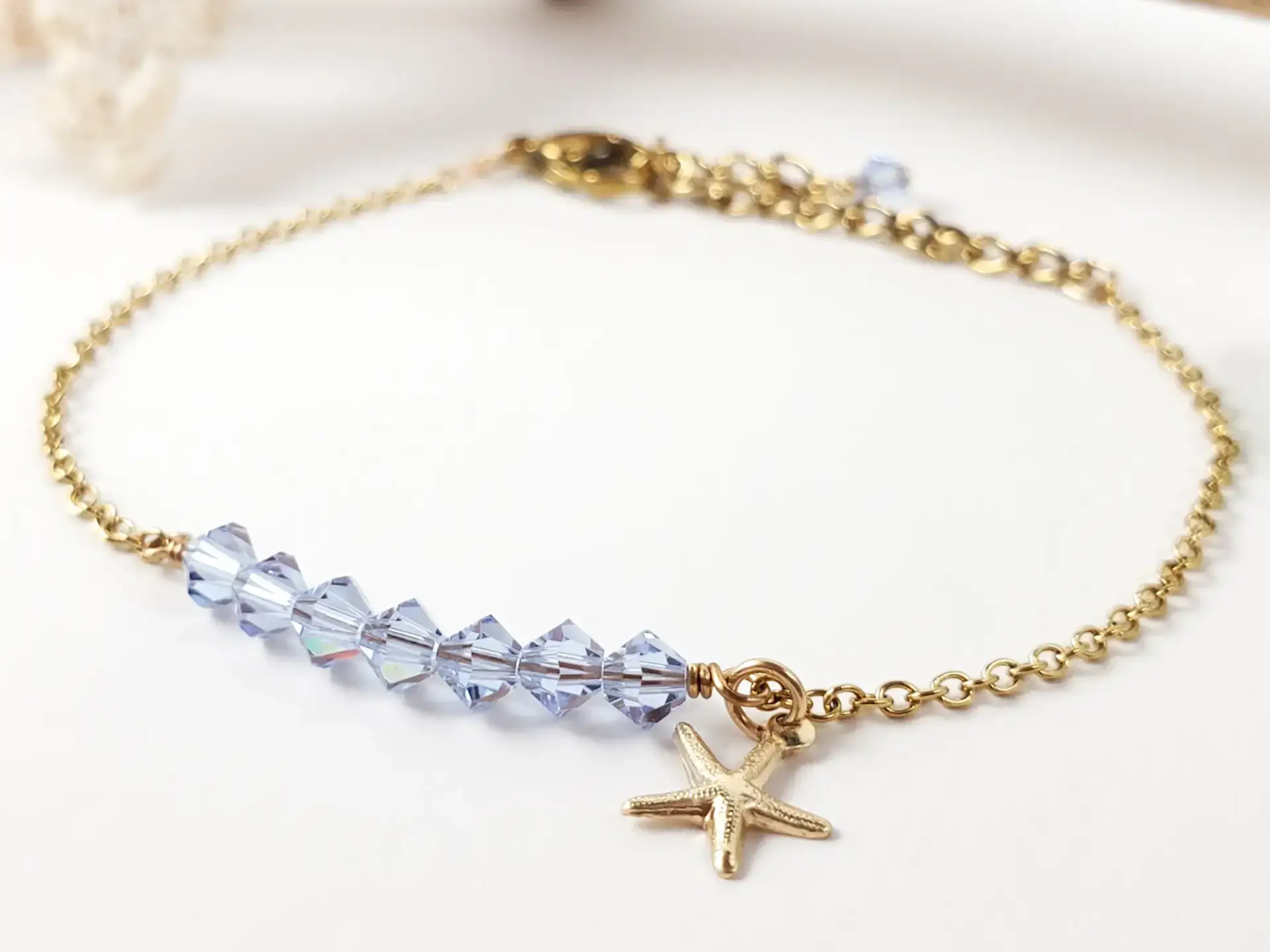Birthstone starfish bracelet - Image 18