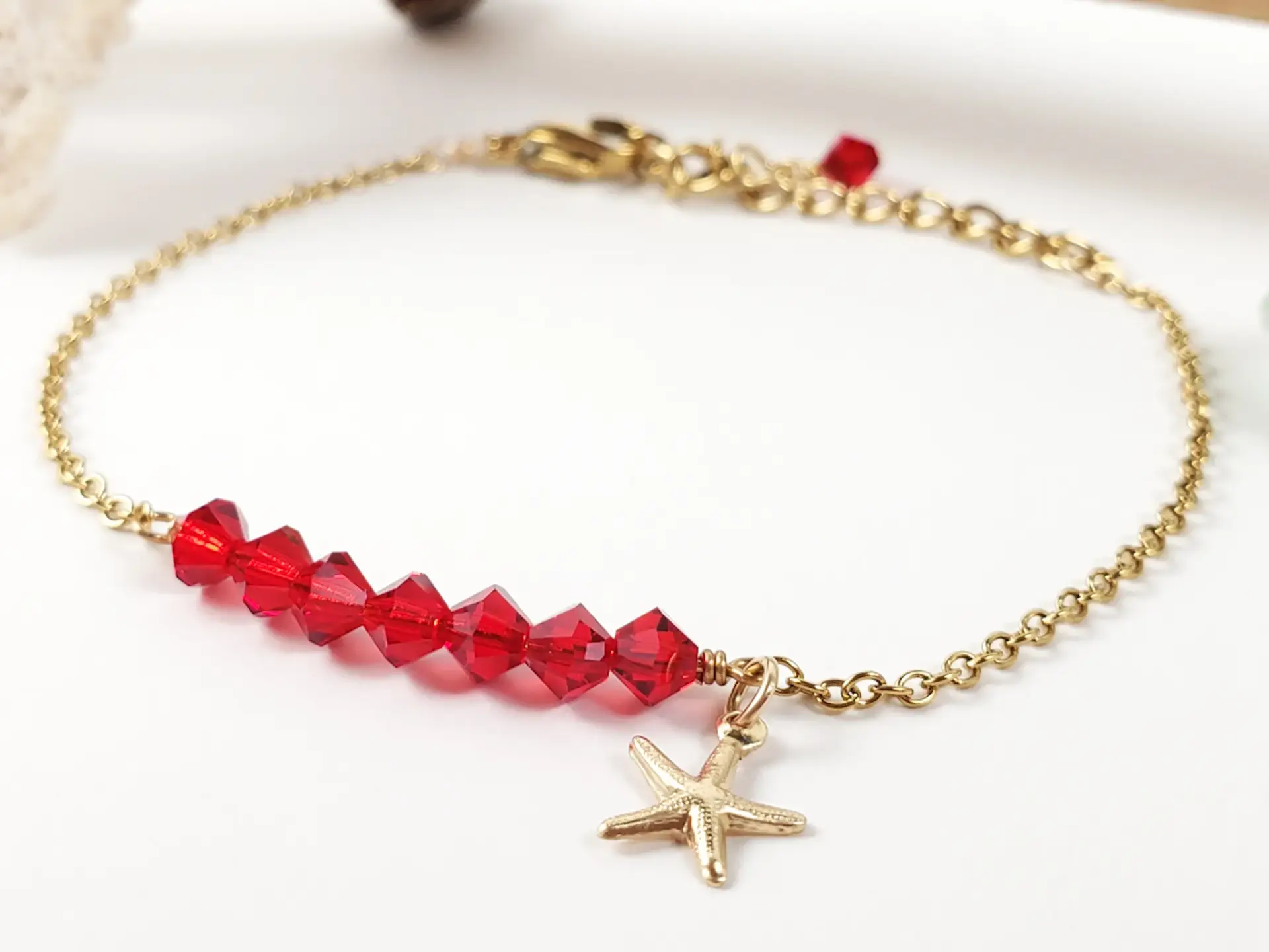 Birthstone starfish bracelet - Image 15