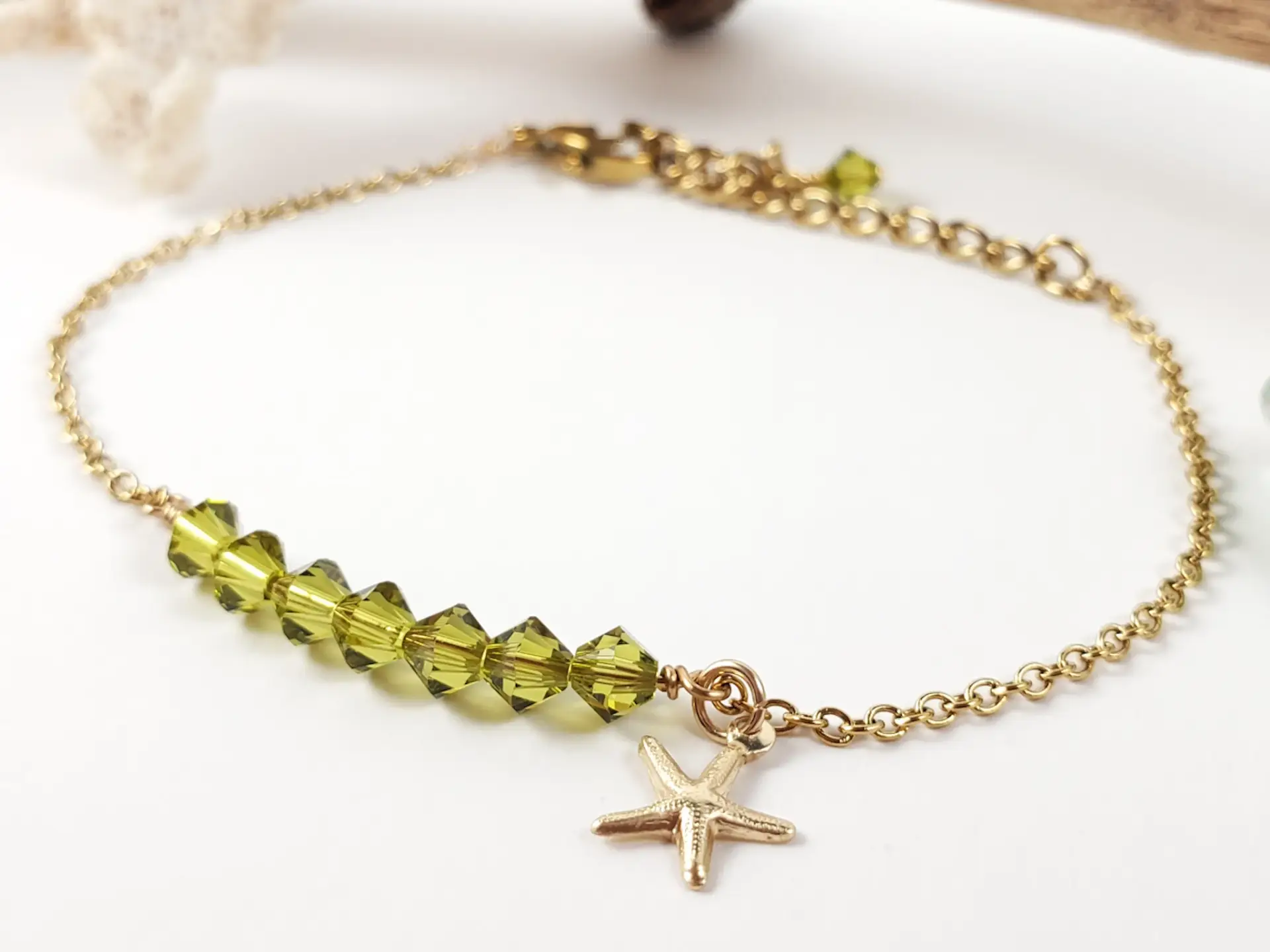 Birthstone starfish bracelet - Image 14