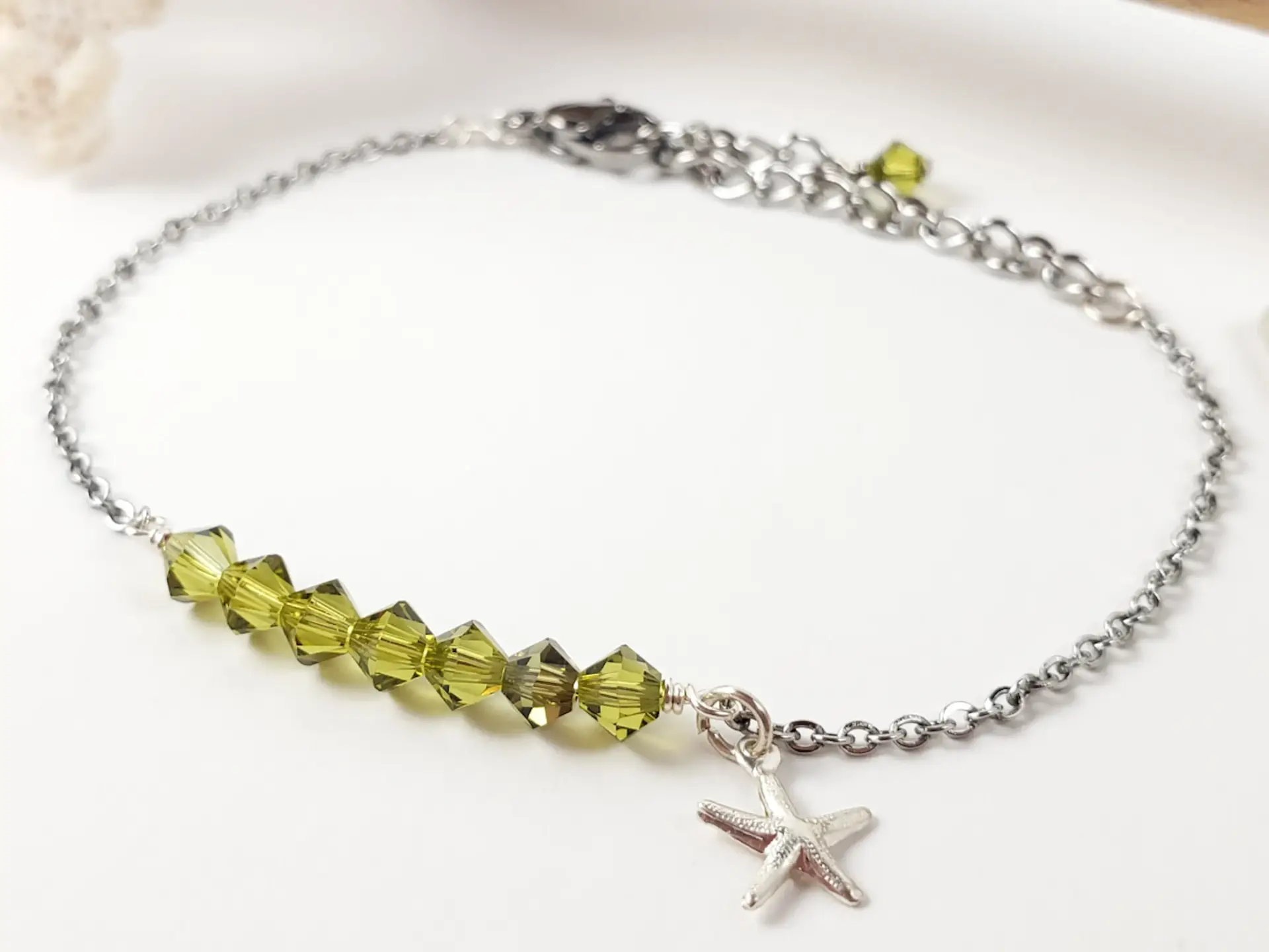 Birthstone starfish bracelet - Image 13