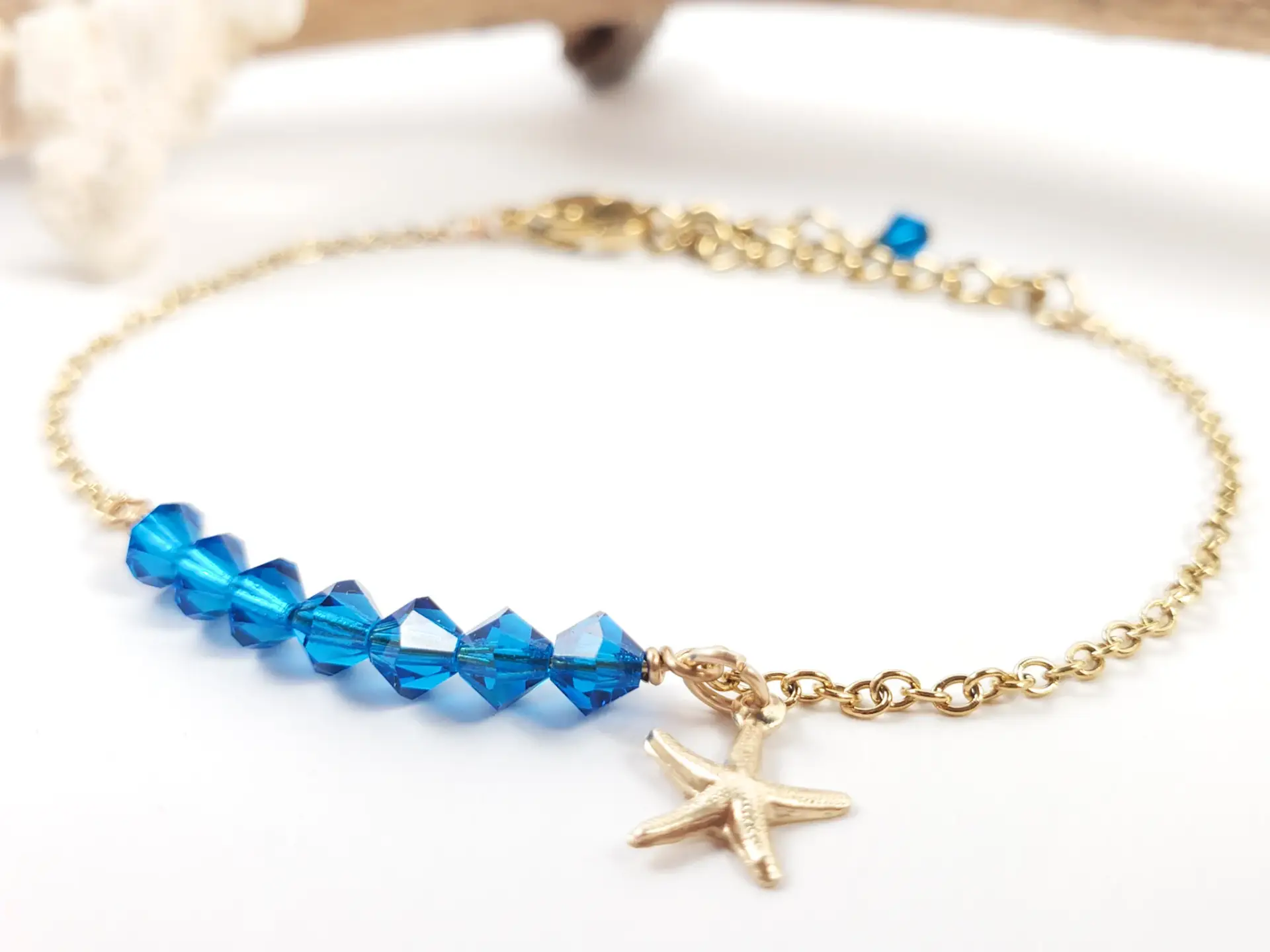 Birthstone starfish bracelet - Image 11