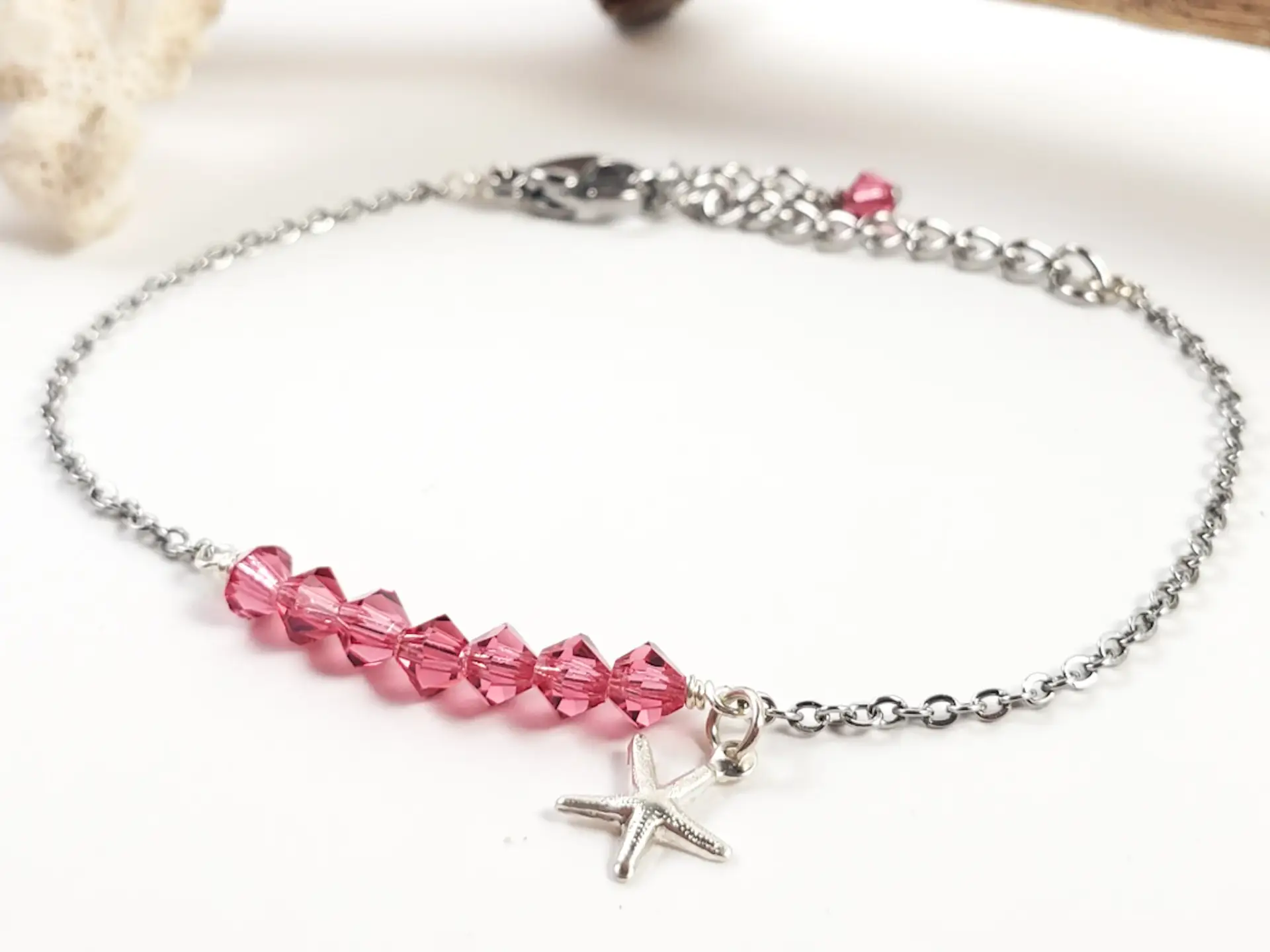 Birthstone starfish bracelet - Image 9