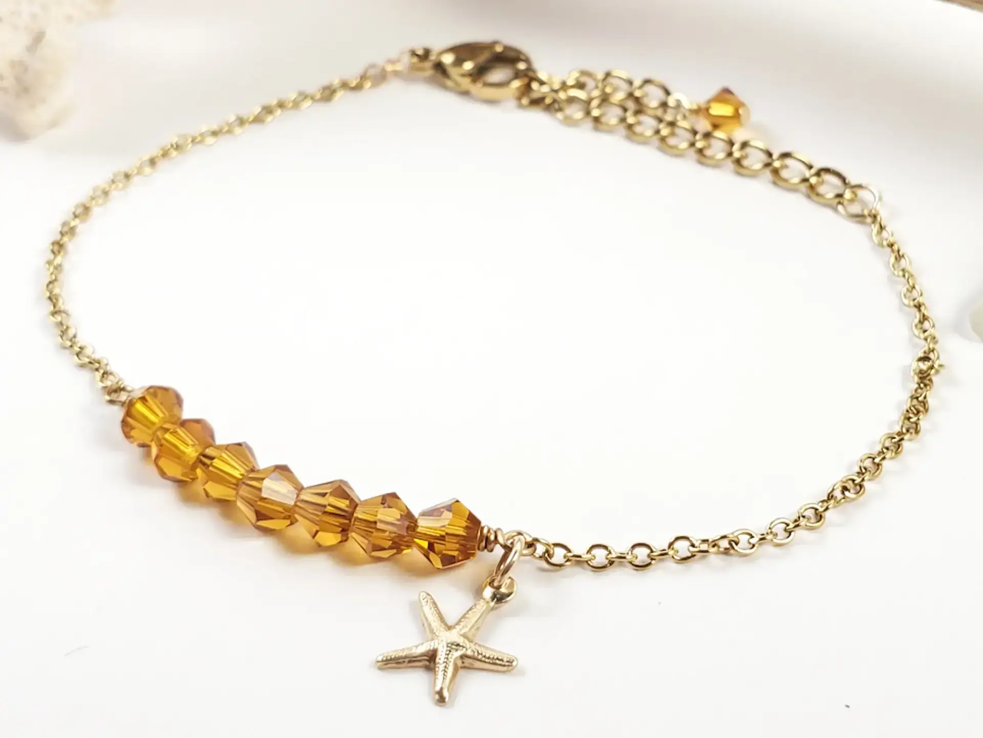 Birthstone starfish bracelet - Image 7