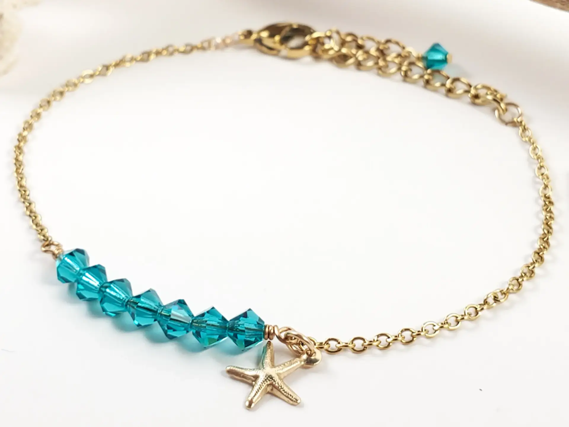 Birthstone starfish bracelet - Image 6