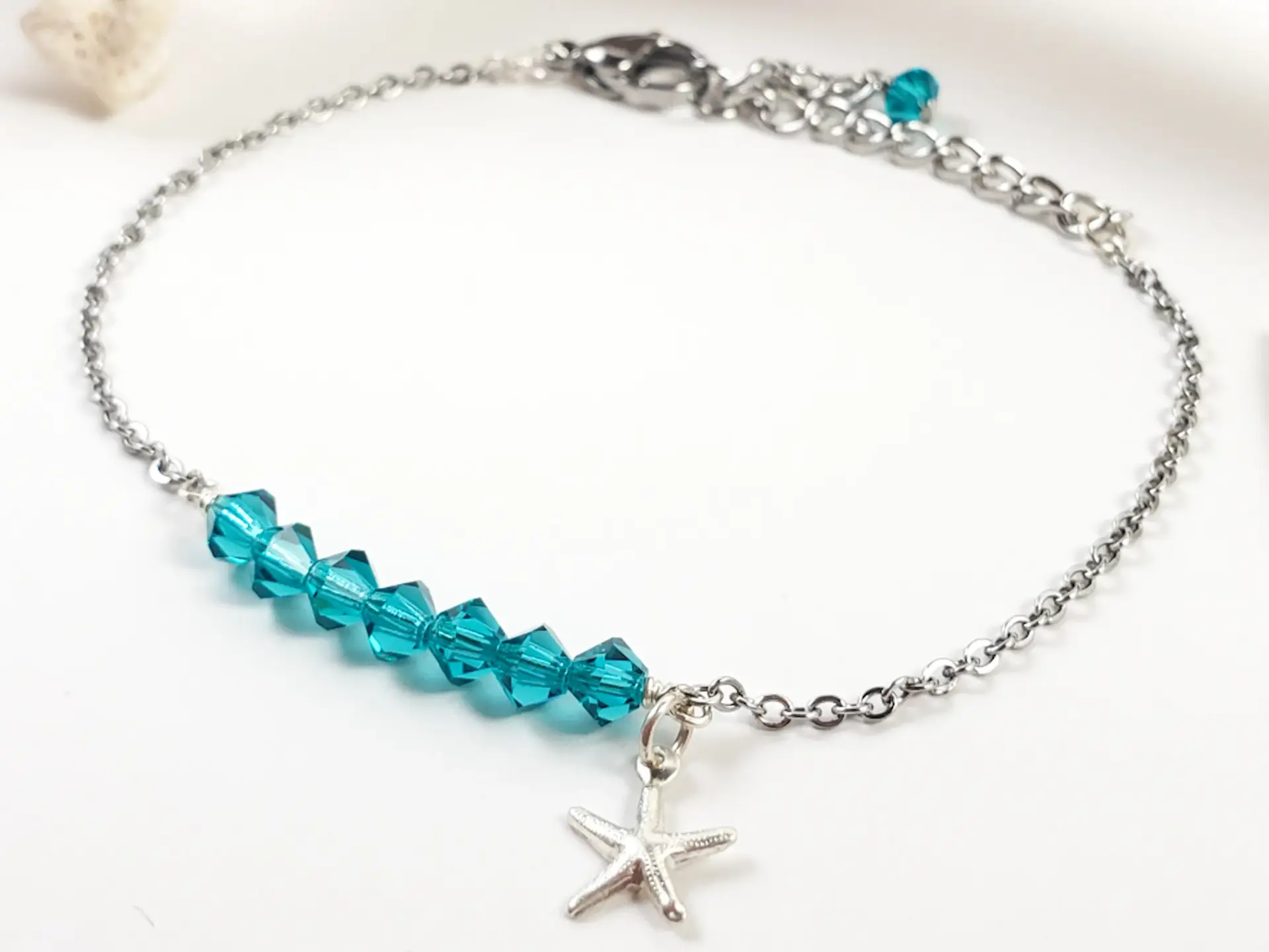Birthstone starfish bracelet - Image 5