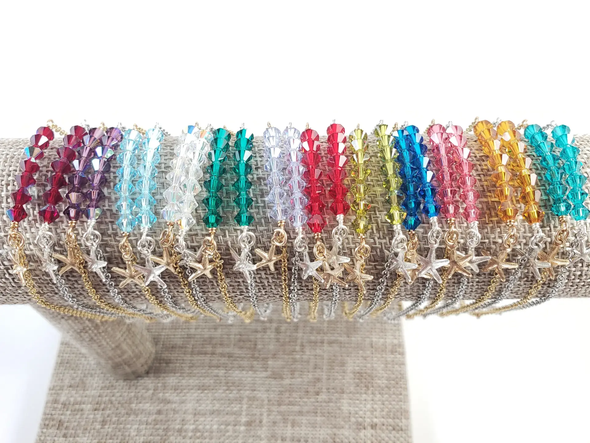 Birthstone starfish bracelet - Image 3