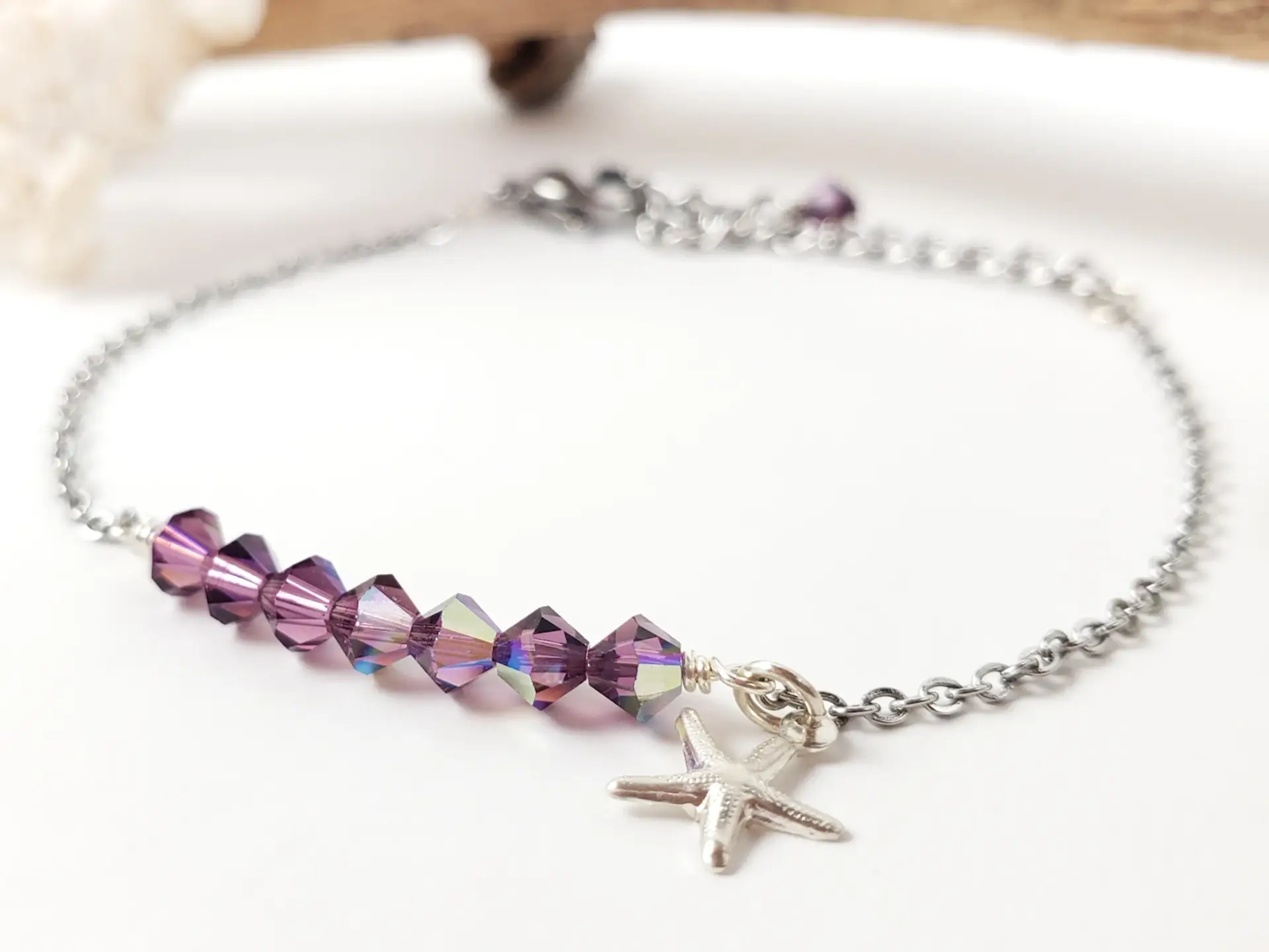 Birthstone starfish bracelet - Image 25