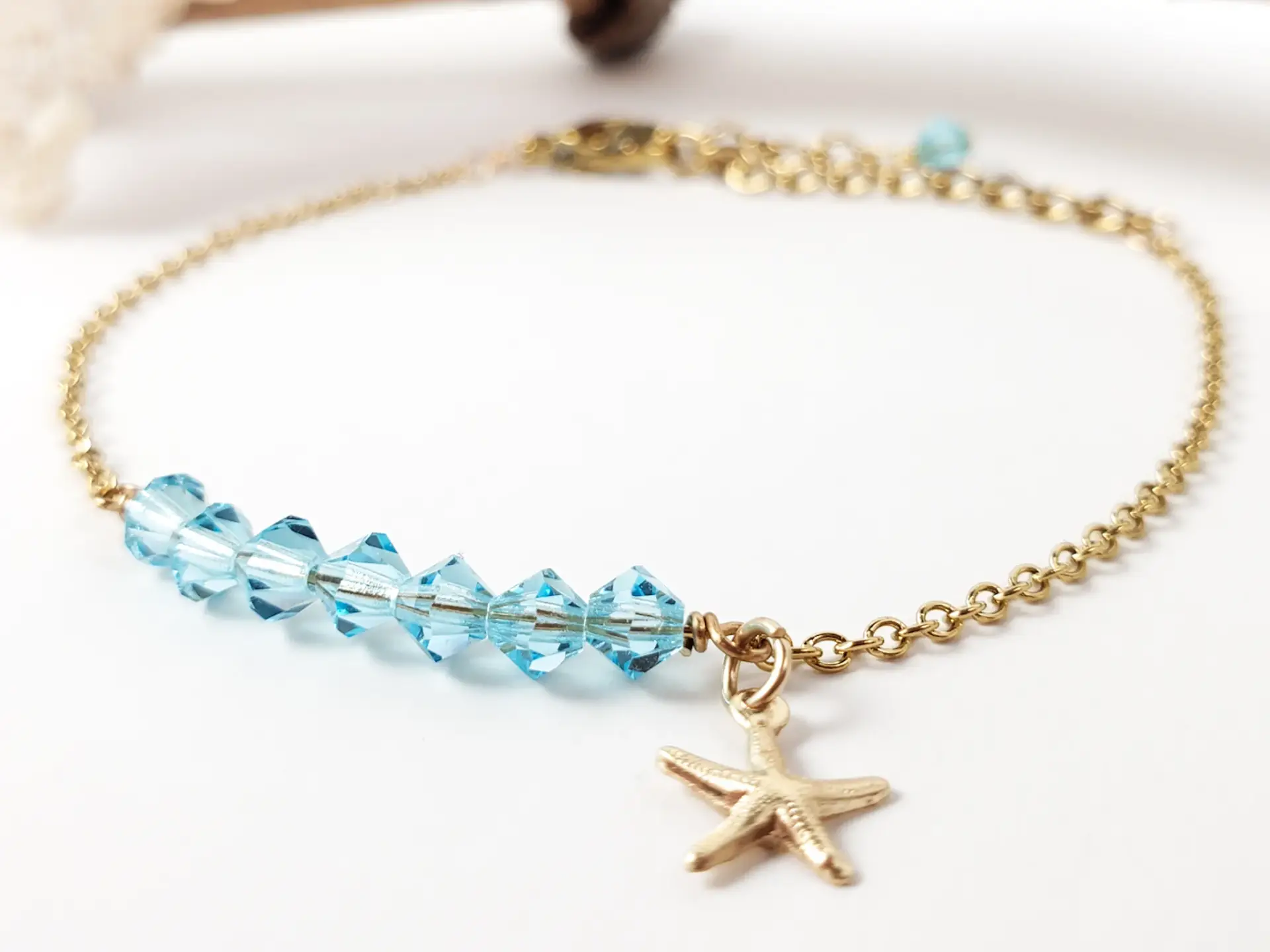 Birthstone starfish bracelet - Image 23