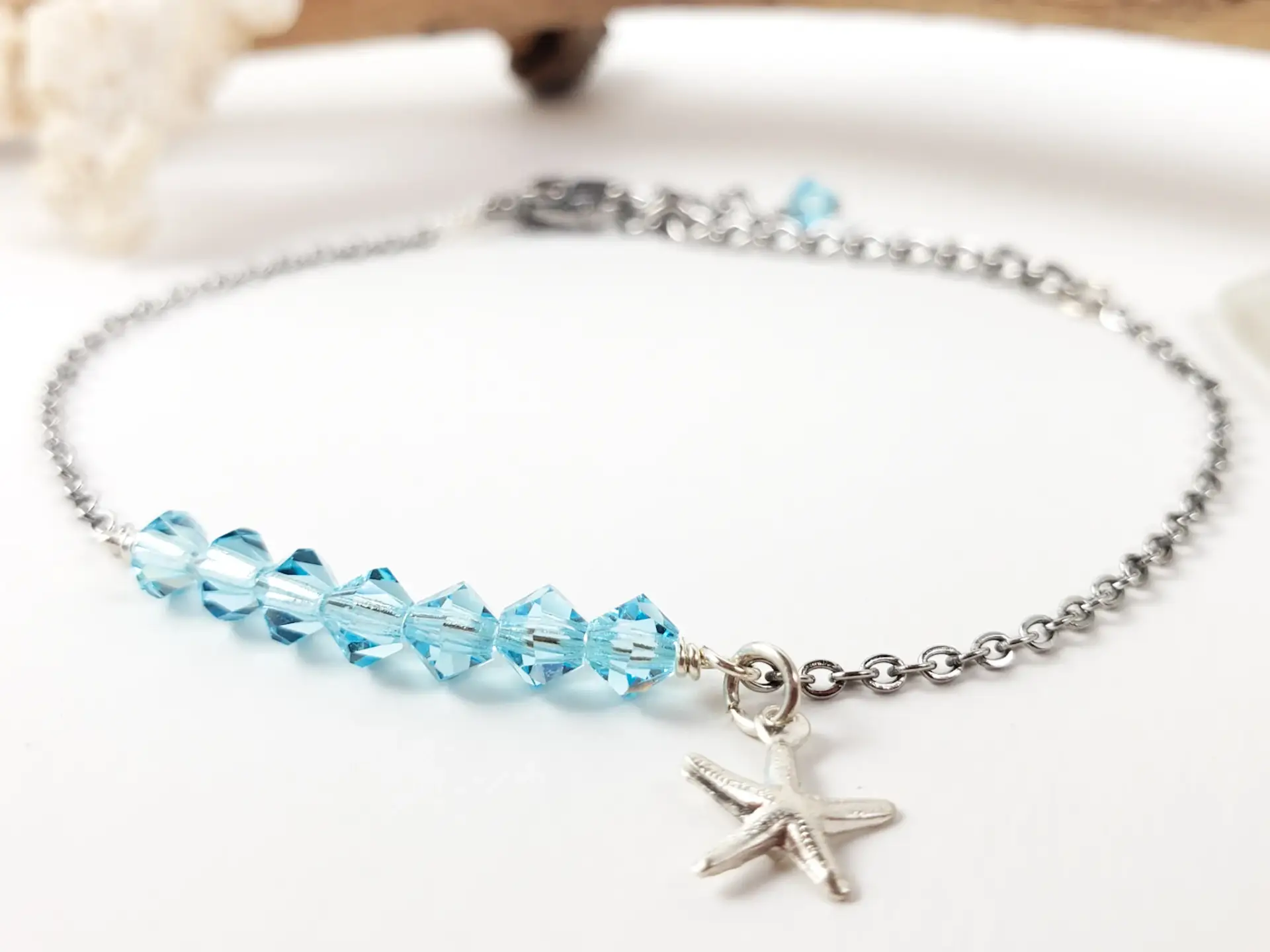 Birthstone starfish bracelet - Image 24