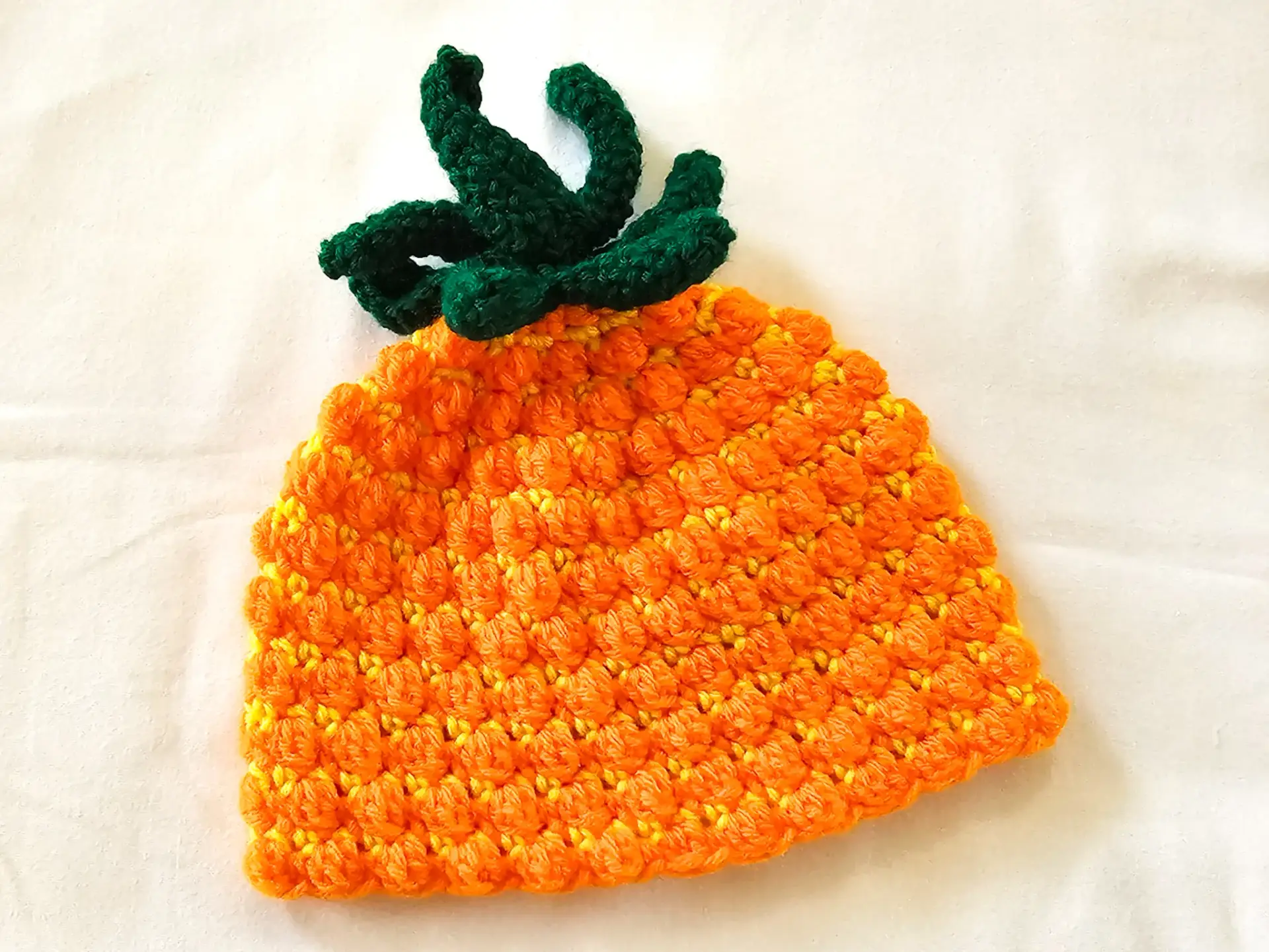 Crochet pineapple baby hat - Image 8