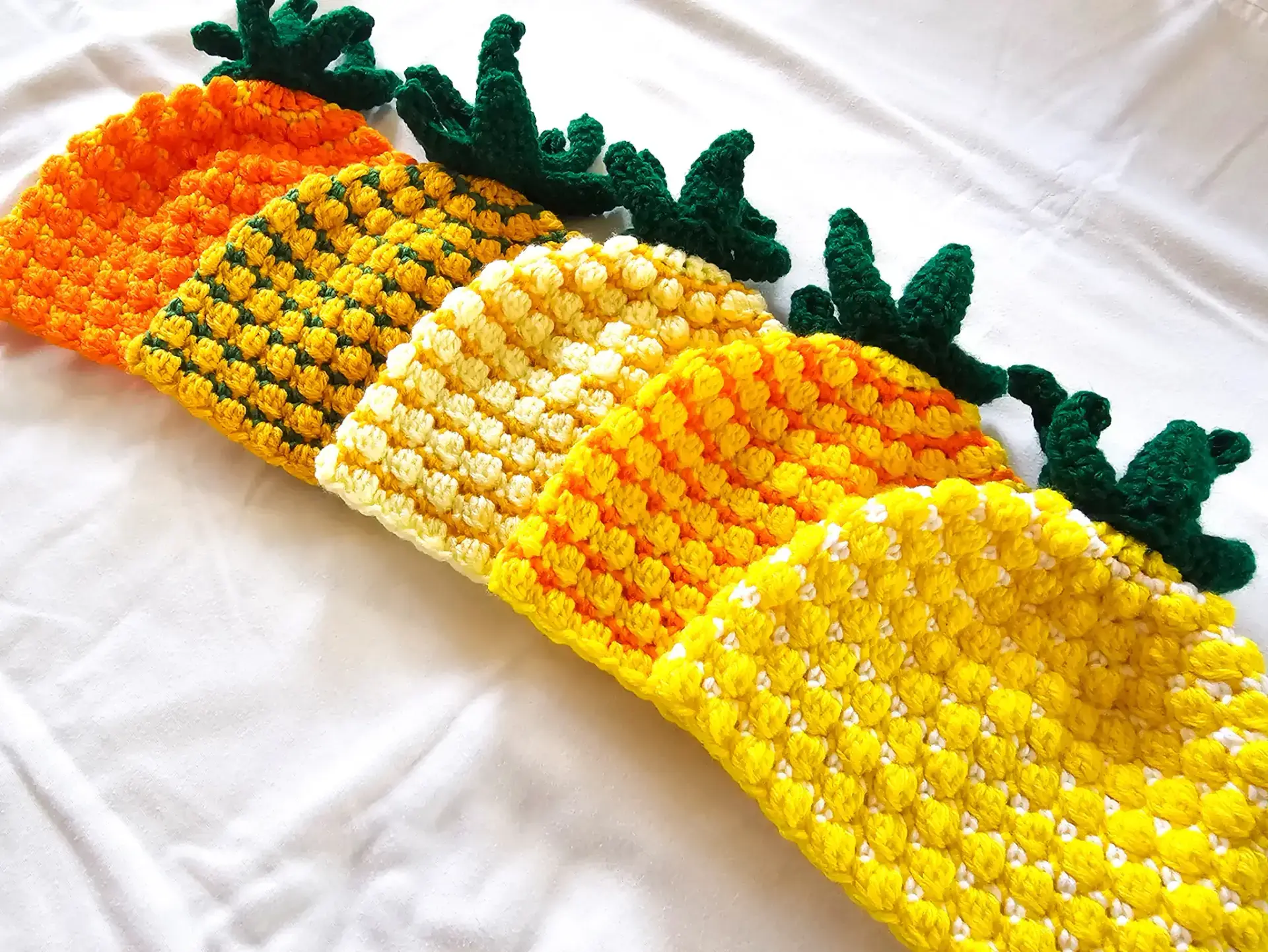 Crochet pineapple baby hat - Image 6