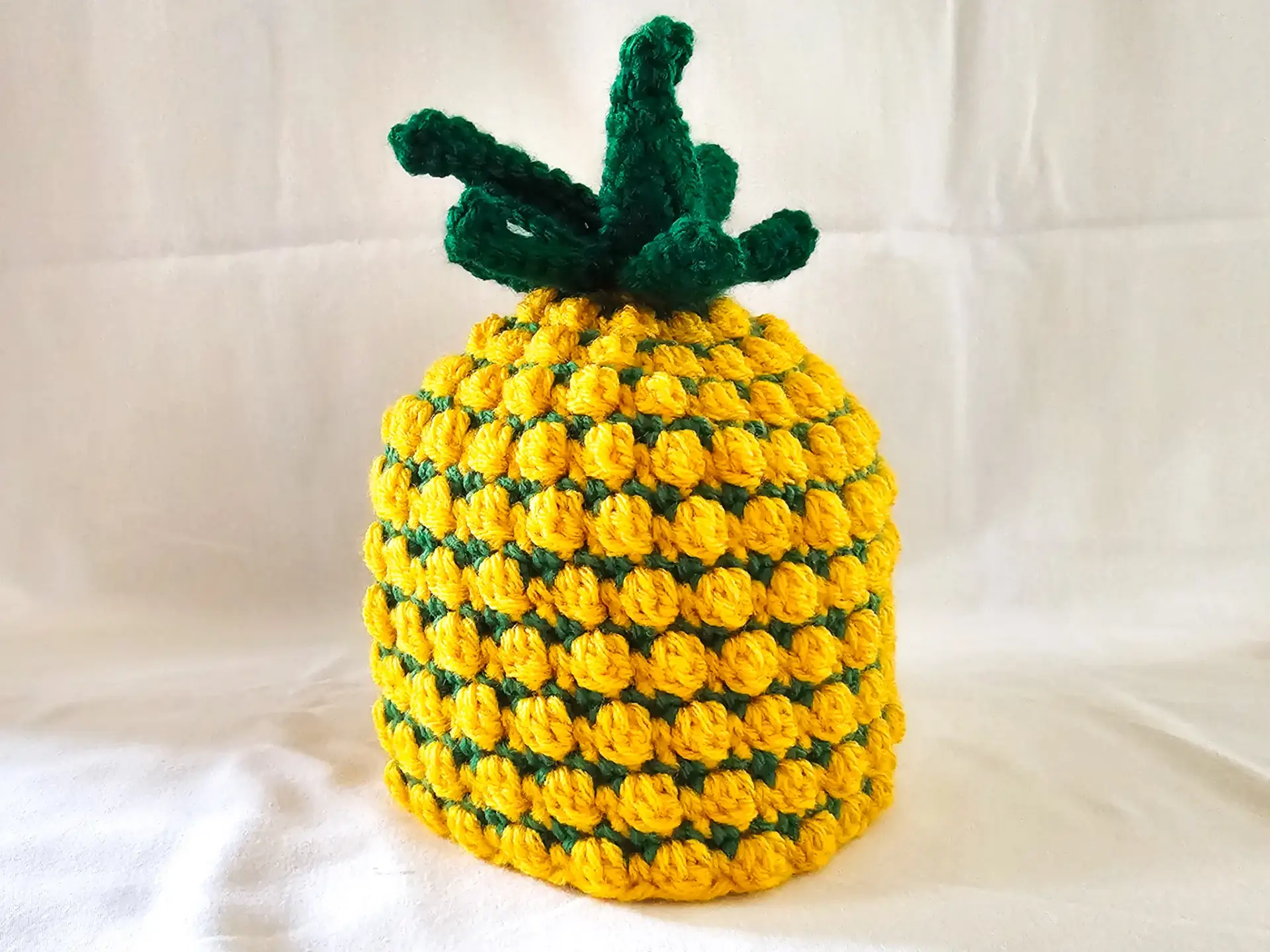 Crochet pineapple baby hat - Image 7