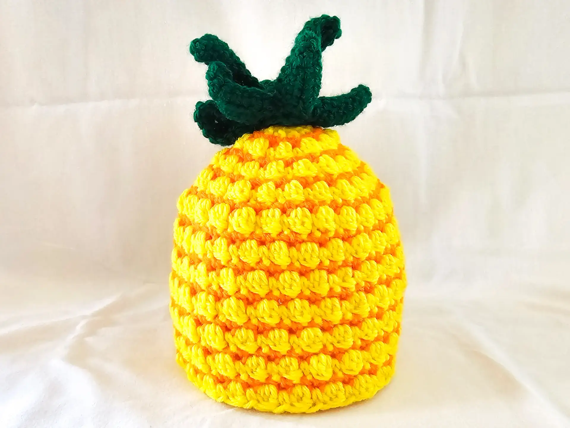 Crochet pineapple baby hat - Image 5