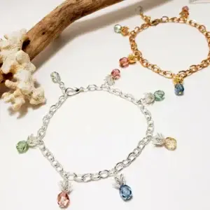 Pineapple charm bracelet or anklet