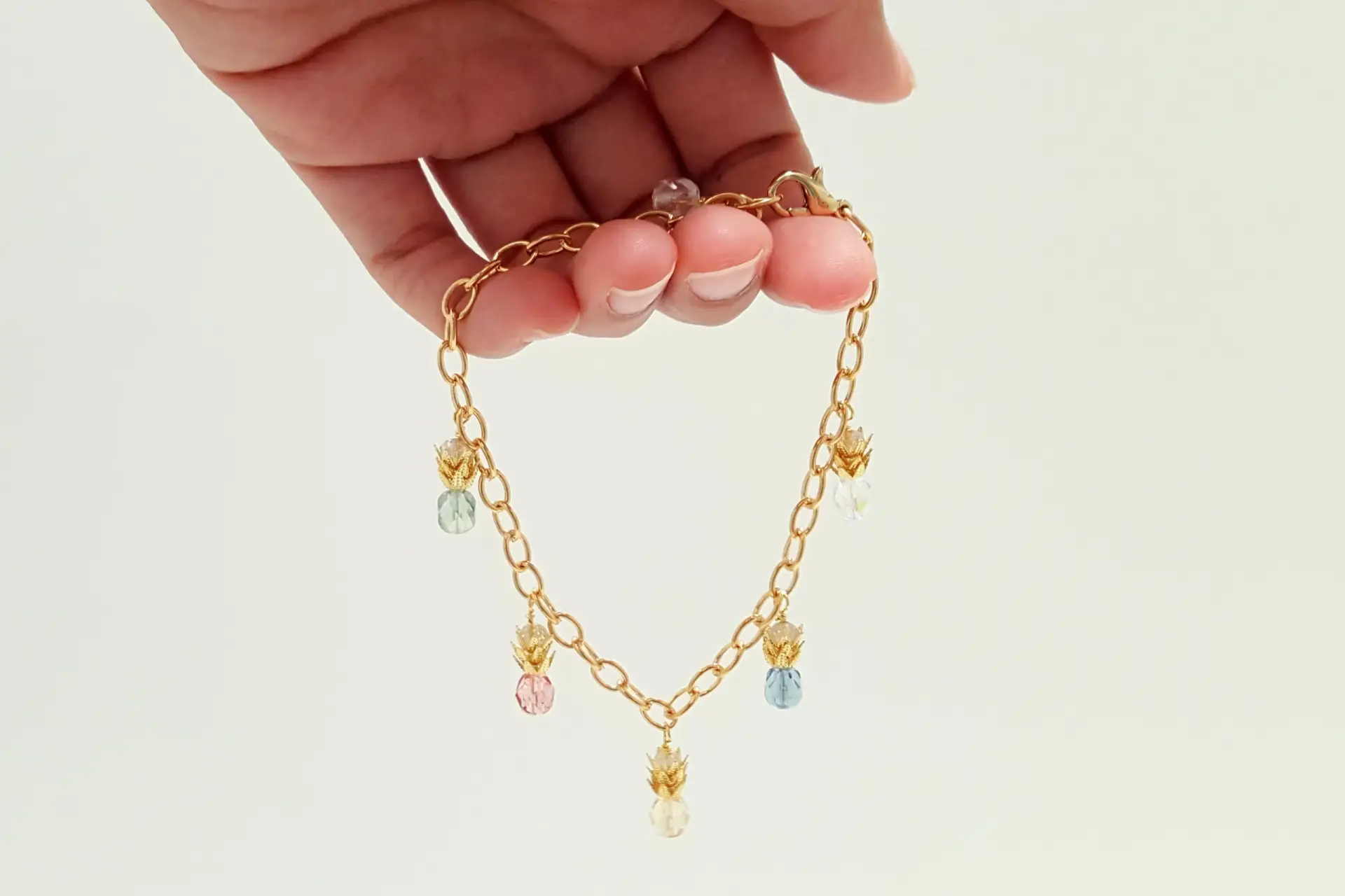 Pineapple charm bracelet or anklet - Image 10
