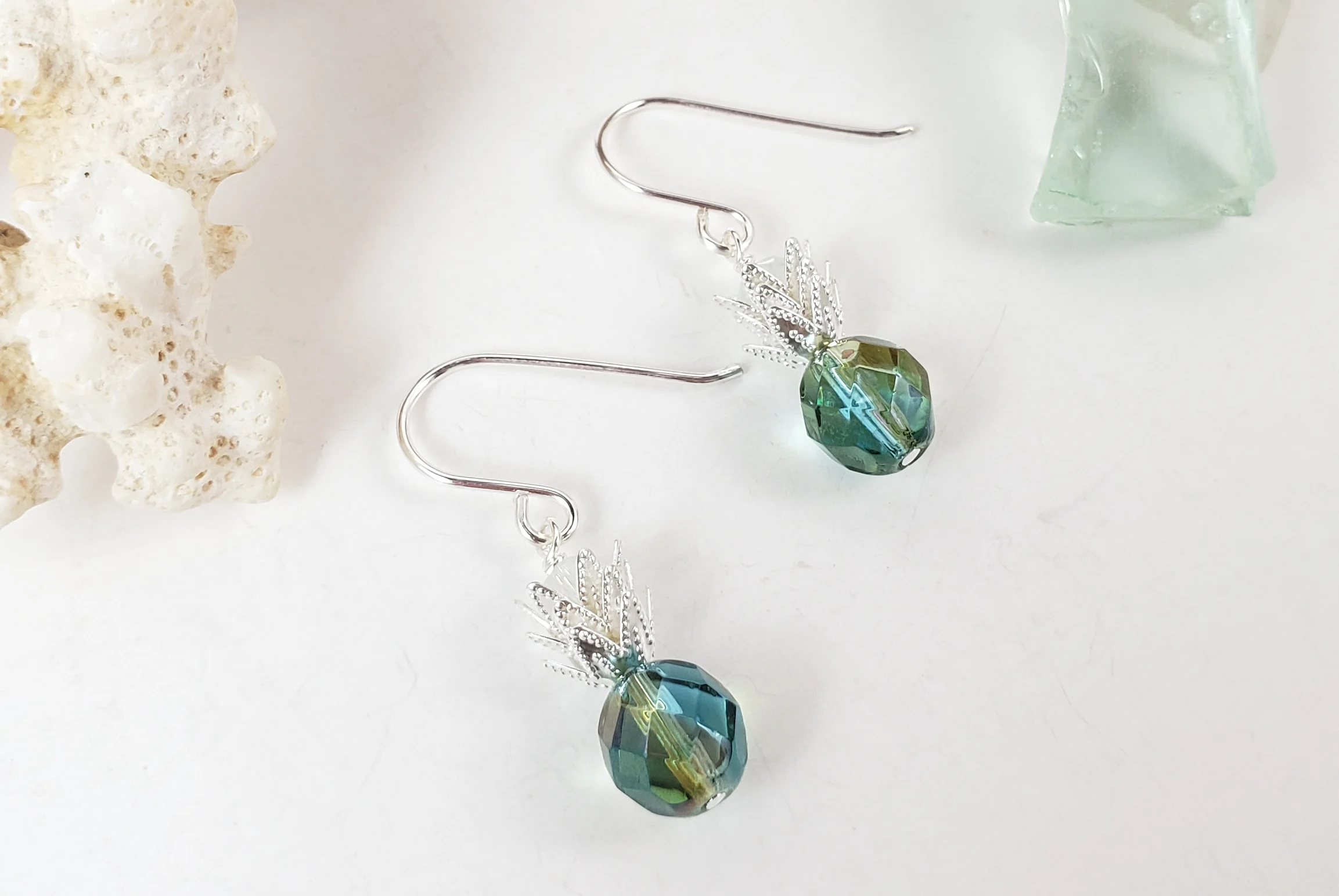 Pineapple earrings and necklace in different colors - Image 7