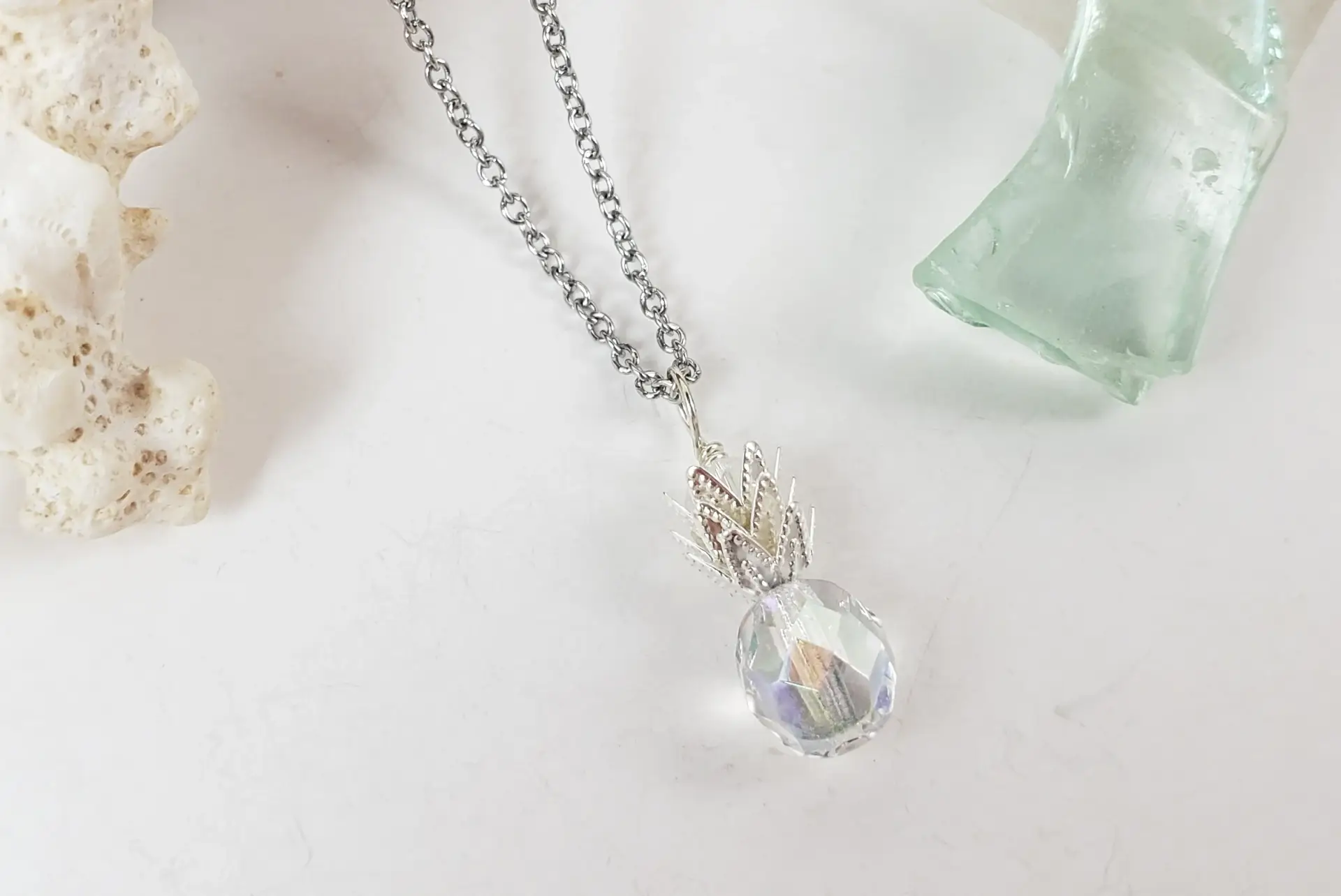 Pineapple earrings and necklace in different colors - Image 11