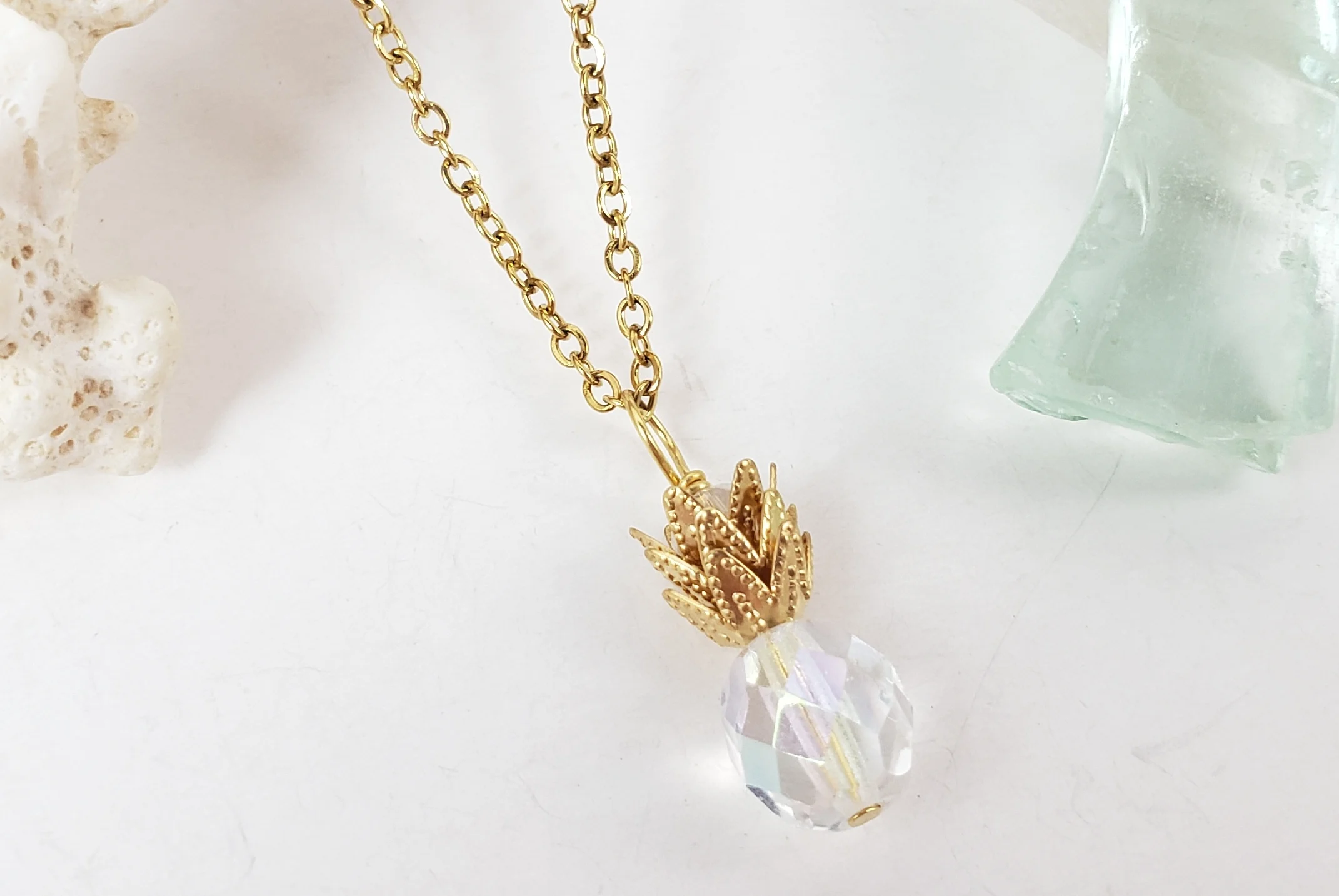 Pineapple earrings and necklace in different colors - Image 10