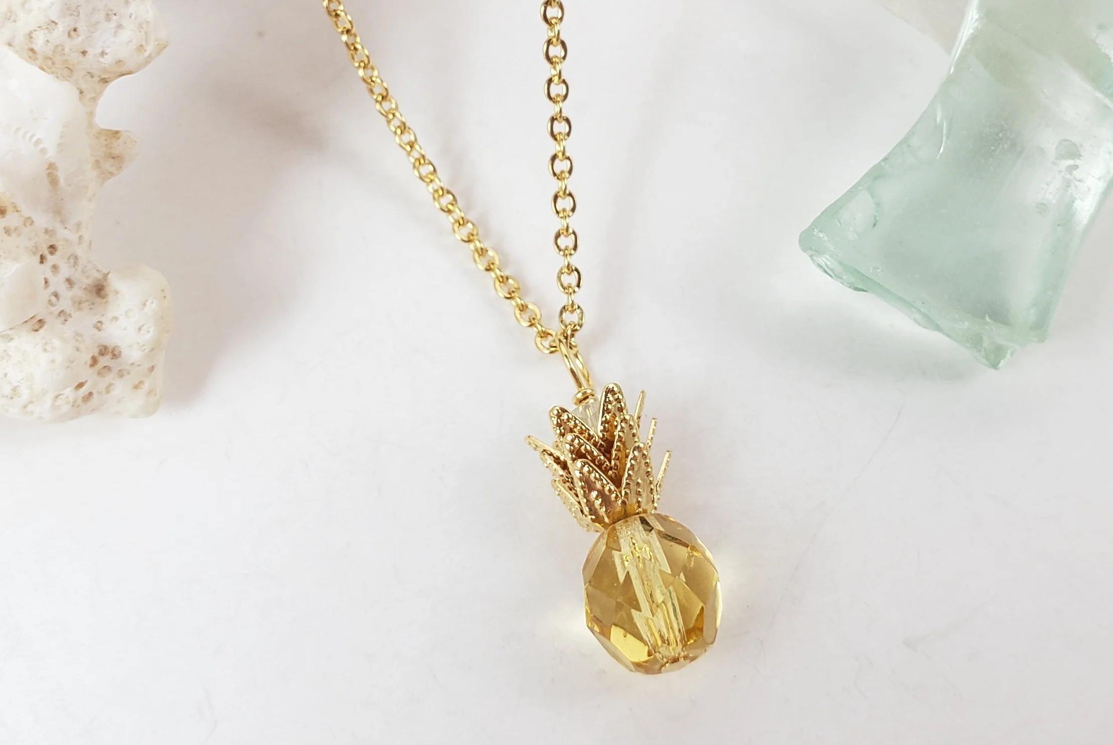 Pineapple earrings and necklace in different colors - Image 12