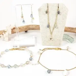 Sandy Beach Collection-earrings, necklace, bracelet, and anklet