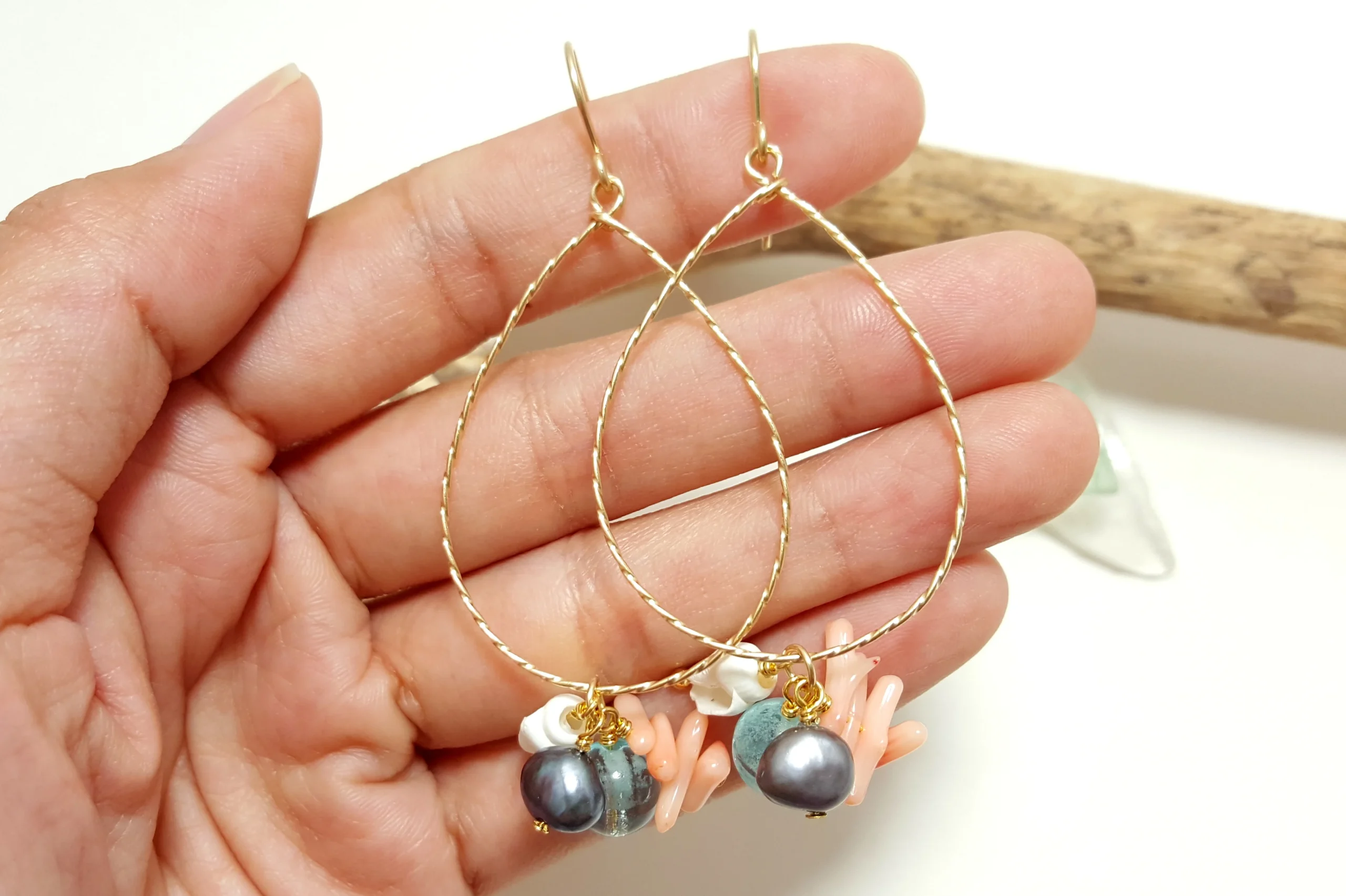 Skinny Pig Signature Collection Twisted Teardrop Earrings - Image 6