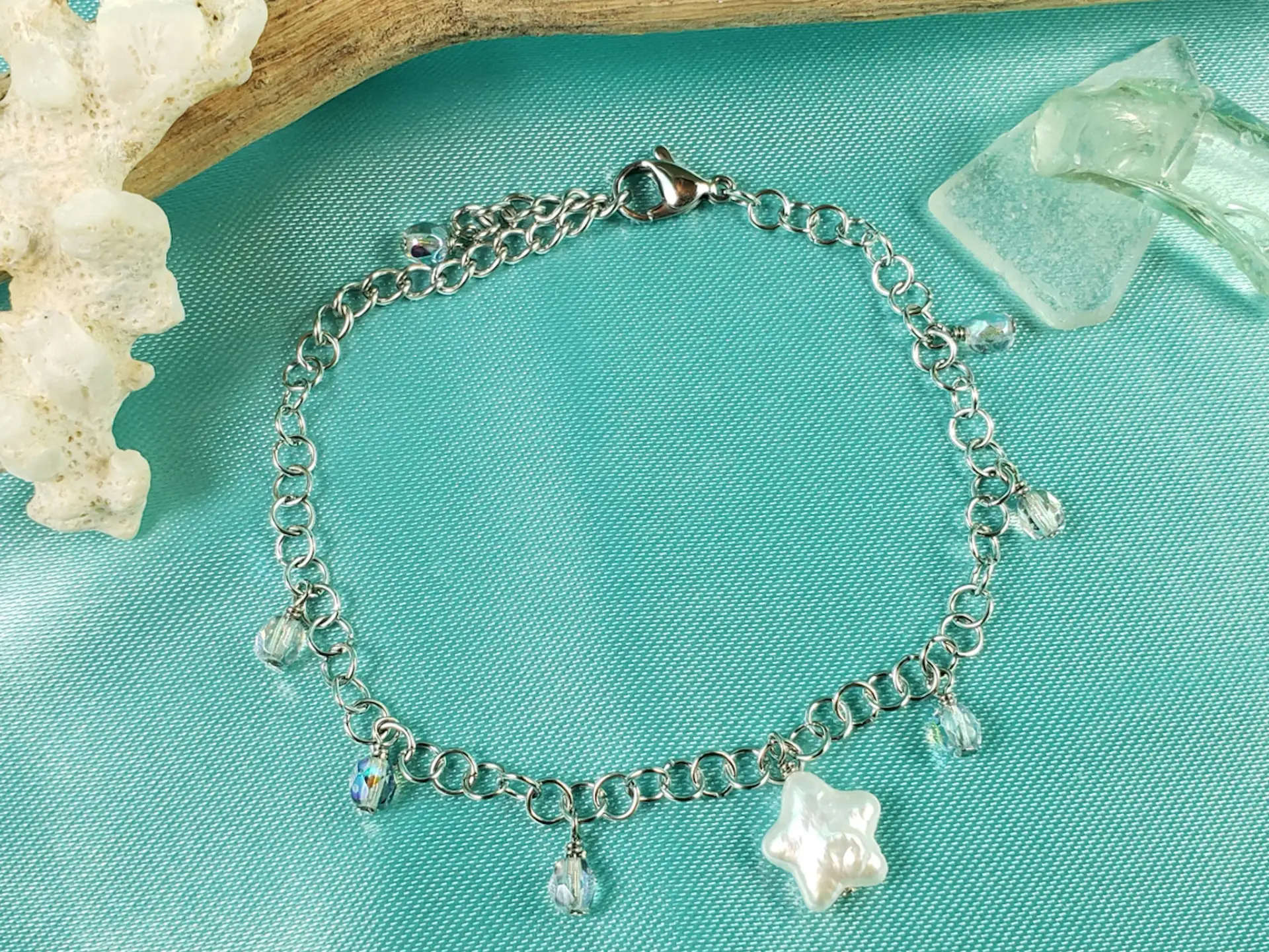Genuine freshwater pearl star earrings, necklaces, and bracelets - Image 21