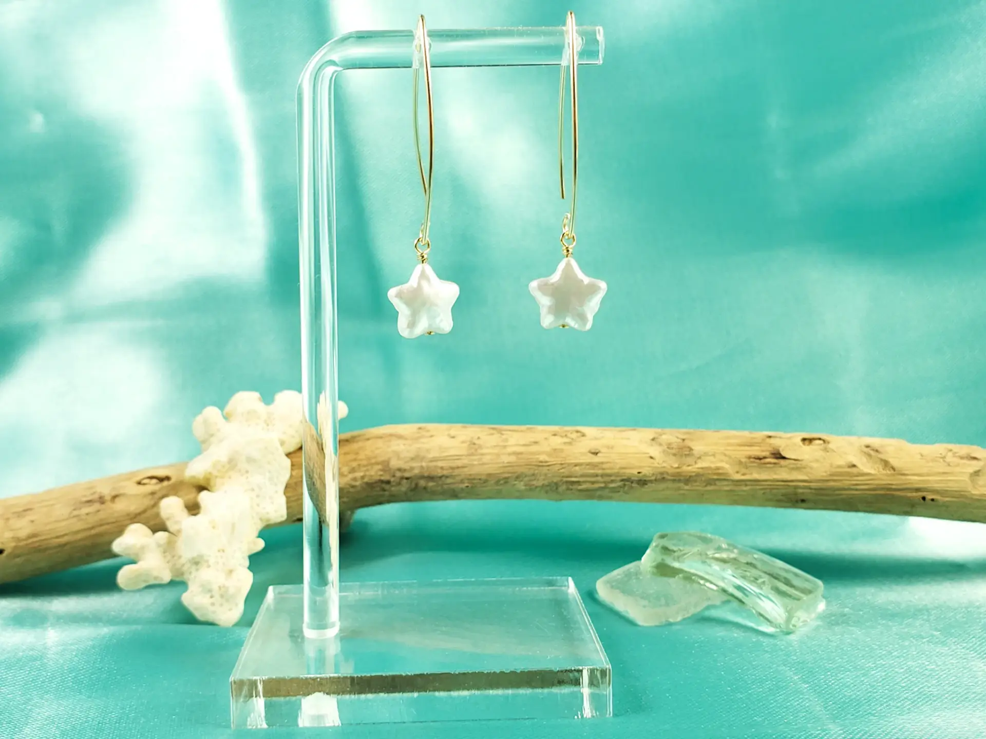 Genuine freshwater pearl star earrings, necklaces, and bracelets - Image 6