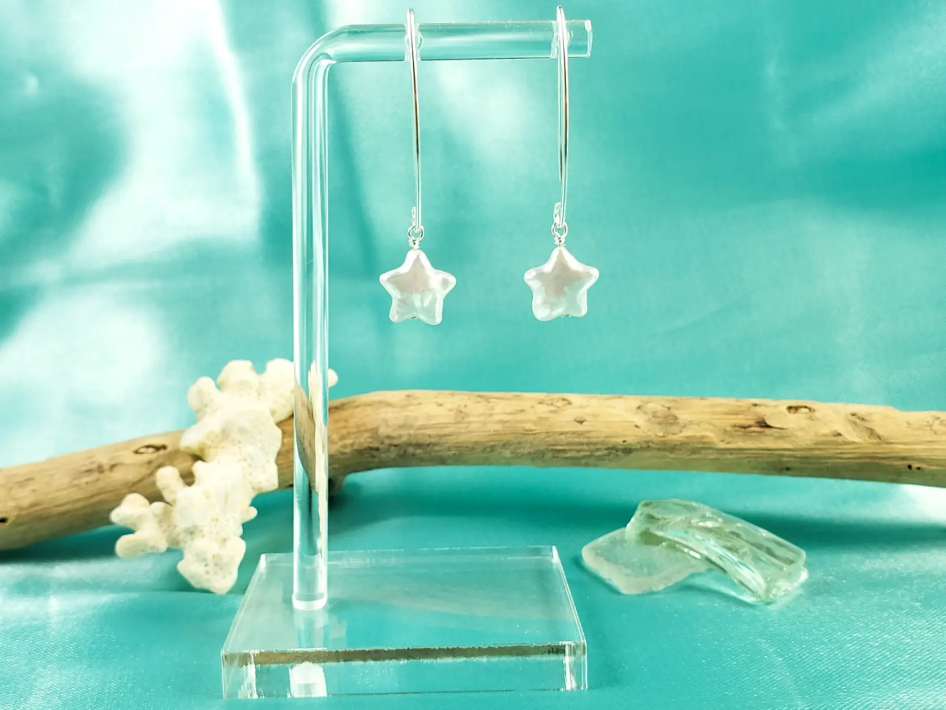 Genuine freshwater pearl star earrings, necklaces, and bracelets - Image 7