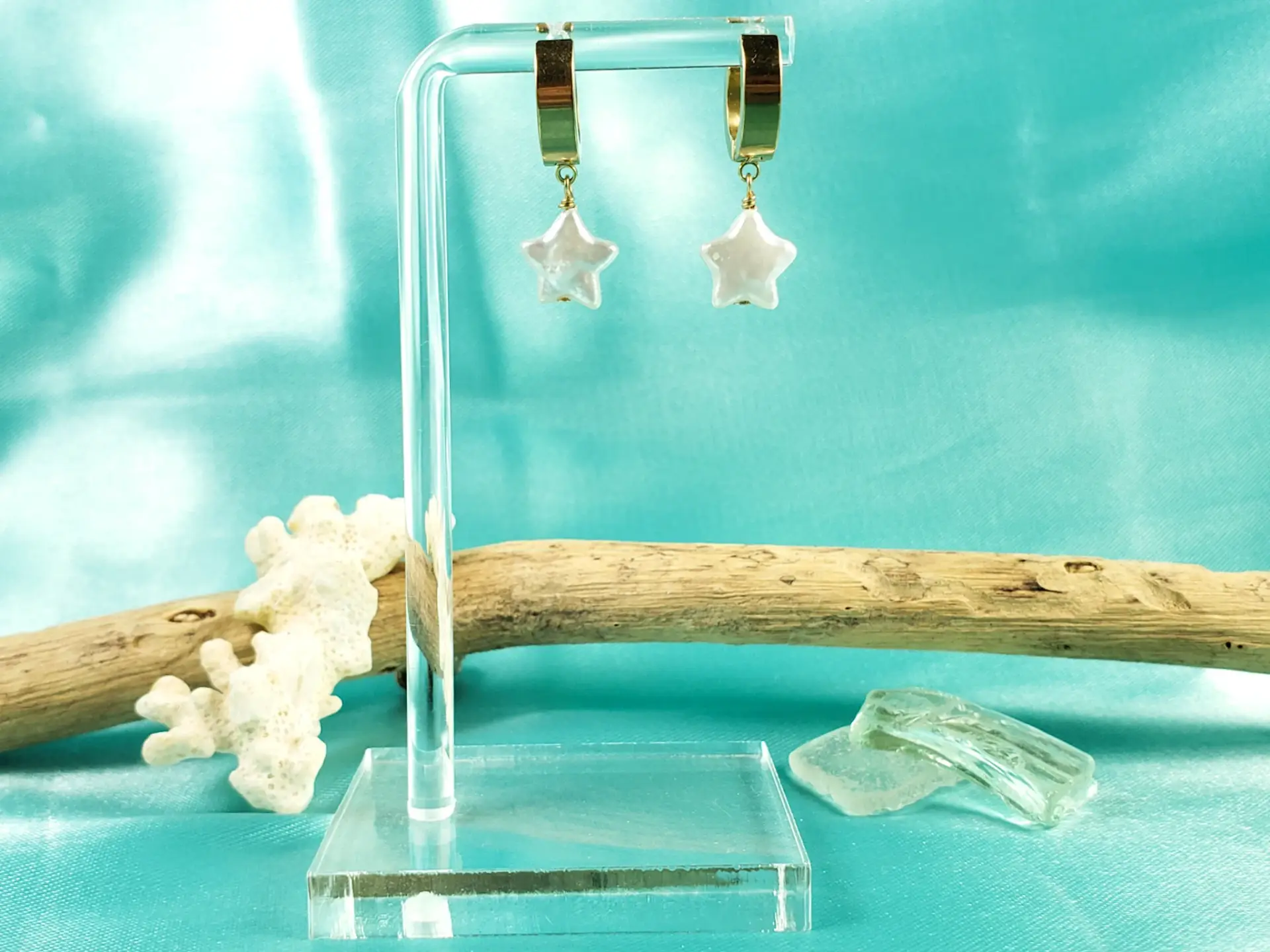 Genuine freshwater pearl star earrings, necklaces, and bracelets - Image 8