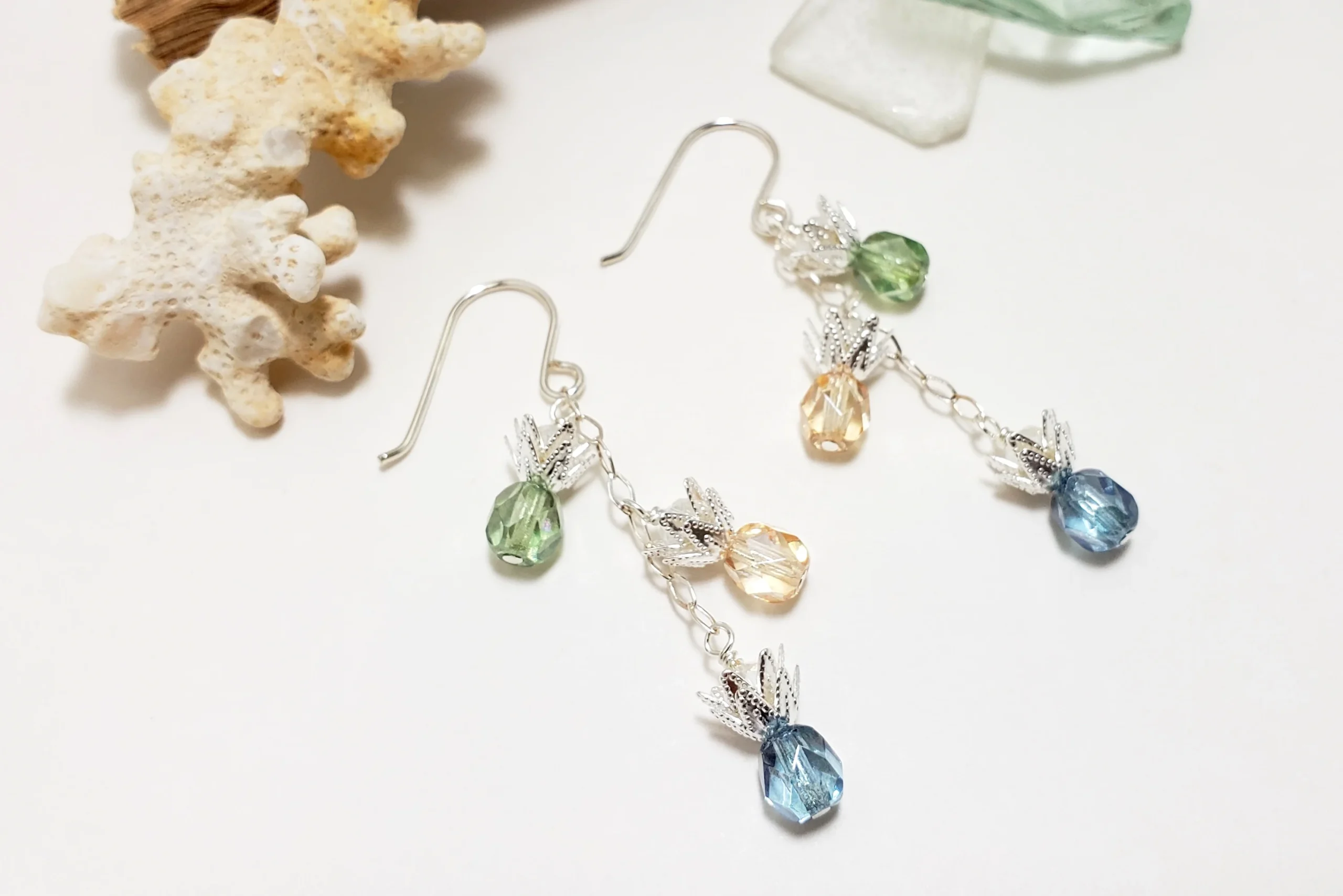 Triple pineapple earrings and necklace - Image 10