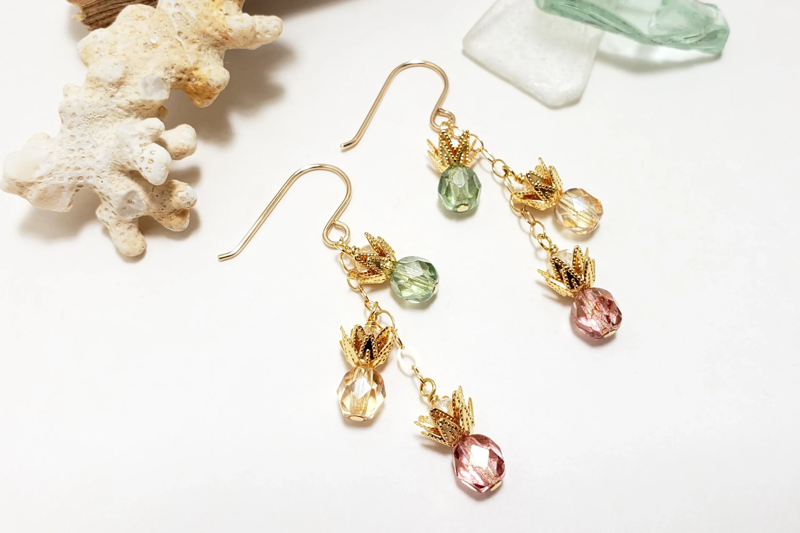 Triple pineapple earrings and necklace - Image 13