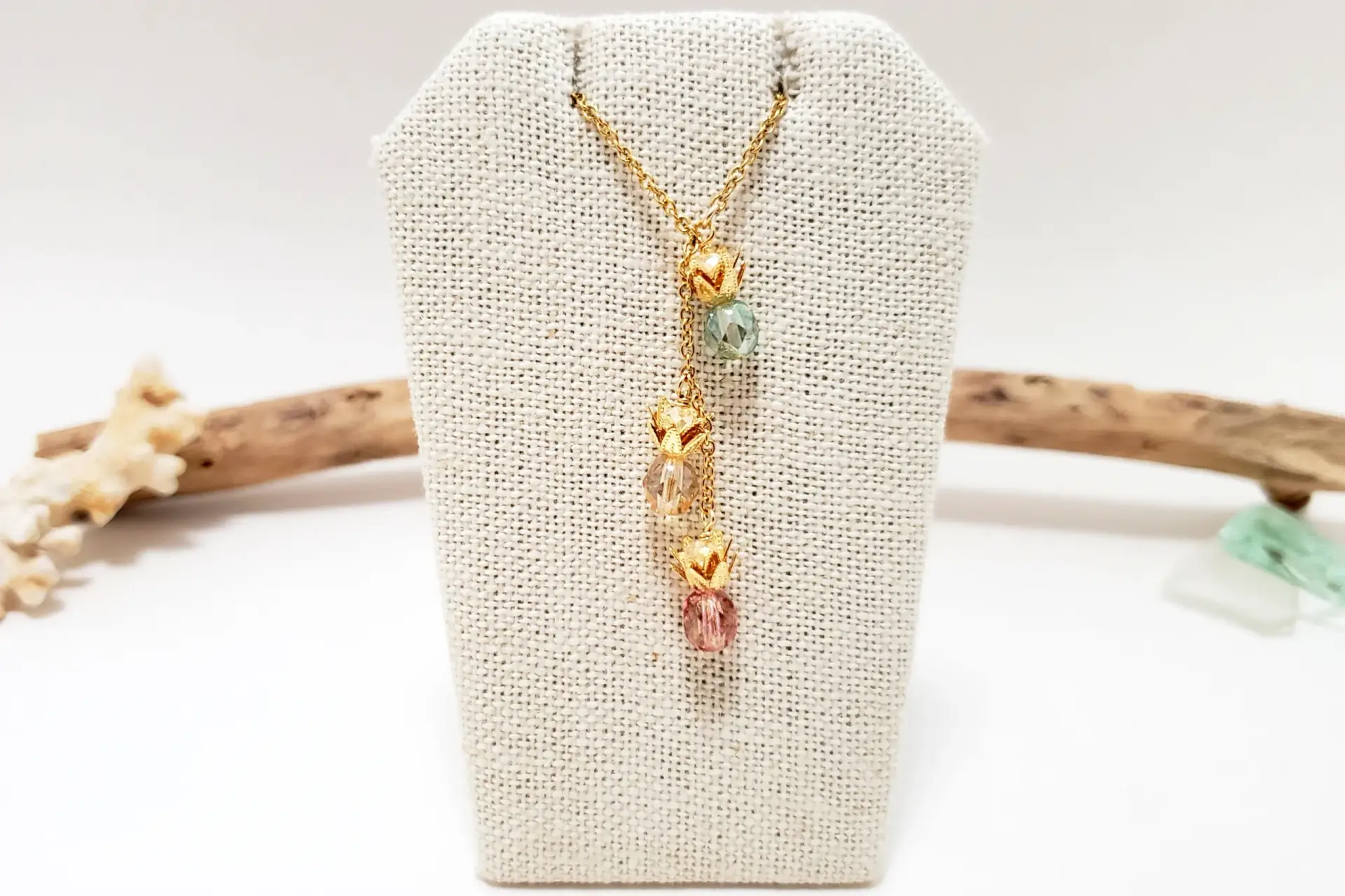 Triple pineapple earrings and necklace - Image 5