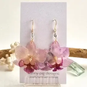 Orchid earrings-Aura