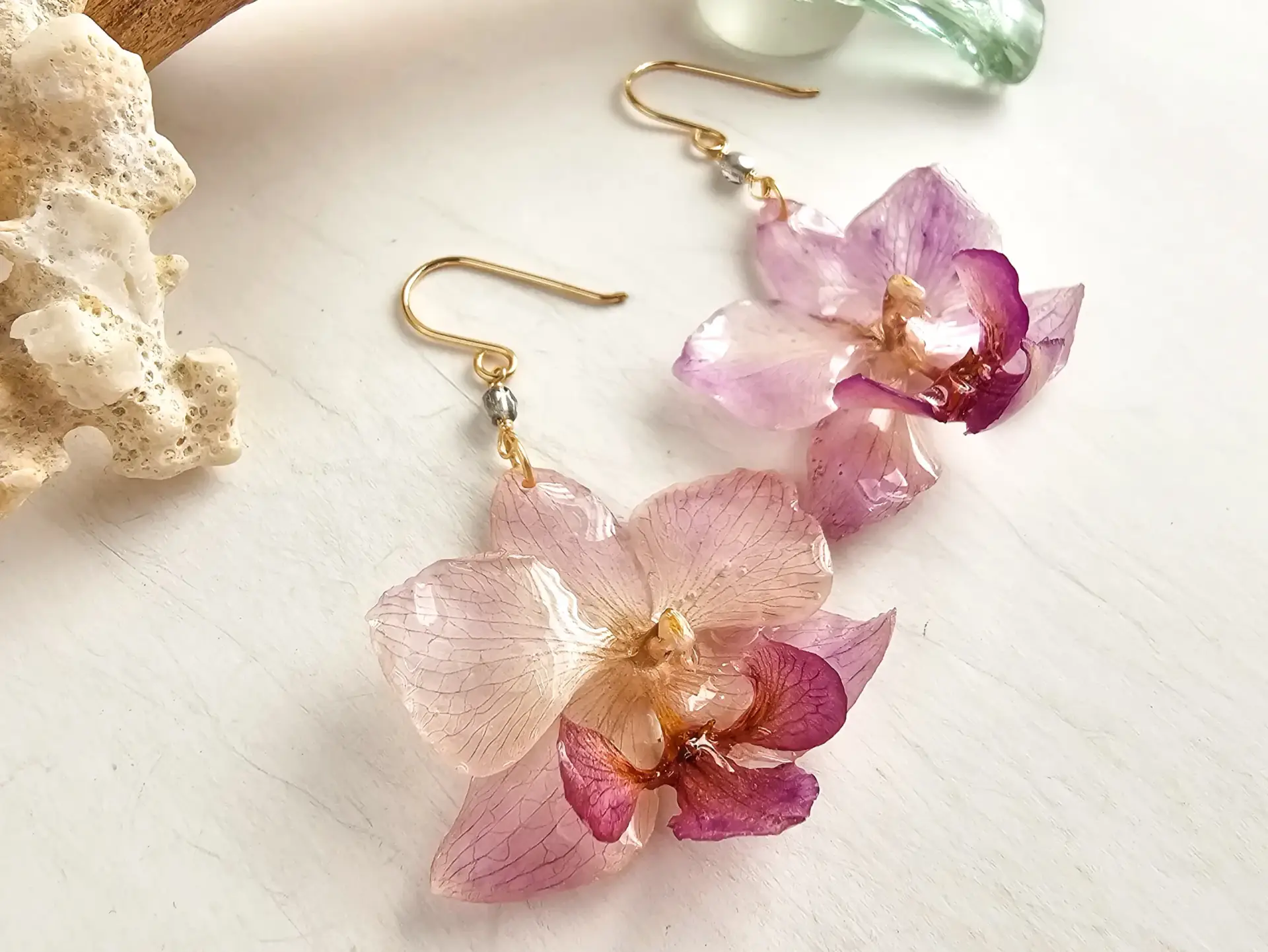 Orchid earrings-Aura - Image 5