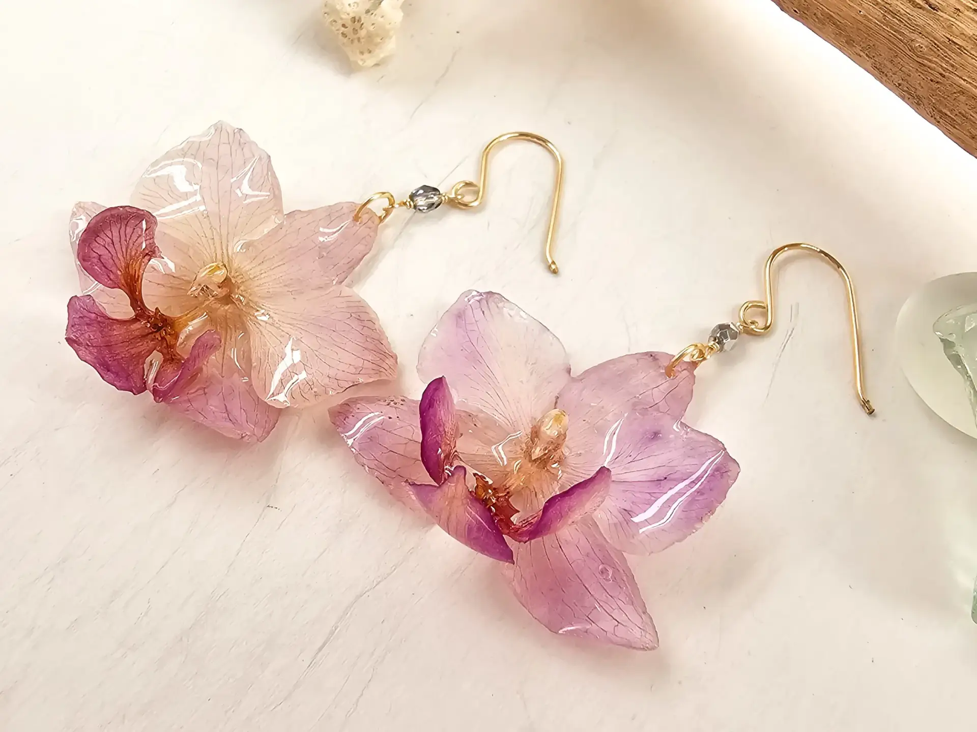 Orchid earrings-Aura - Image 4