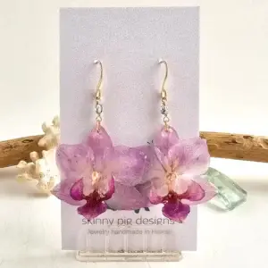 Orchid earrings-Belle