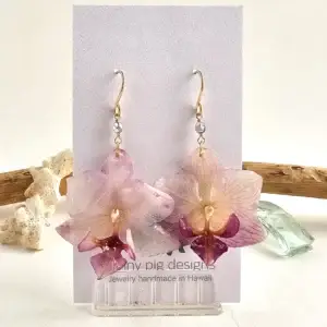 Orchid earrings-Bloom