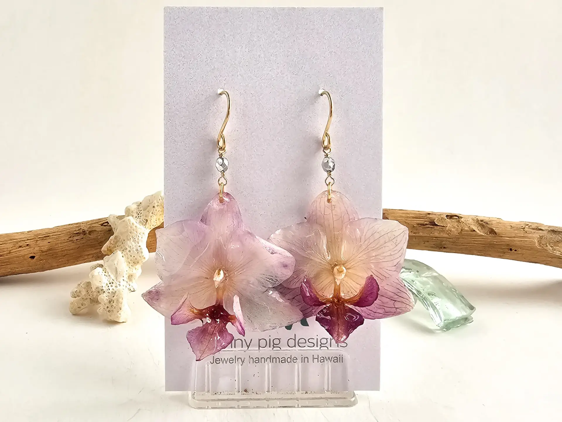 Orchid earrings-Bloom