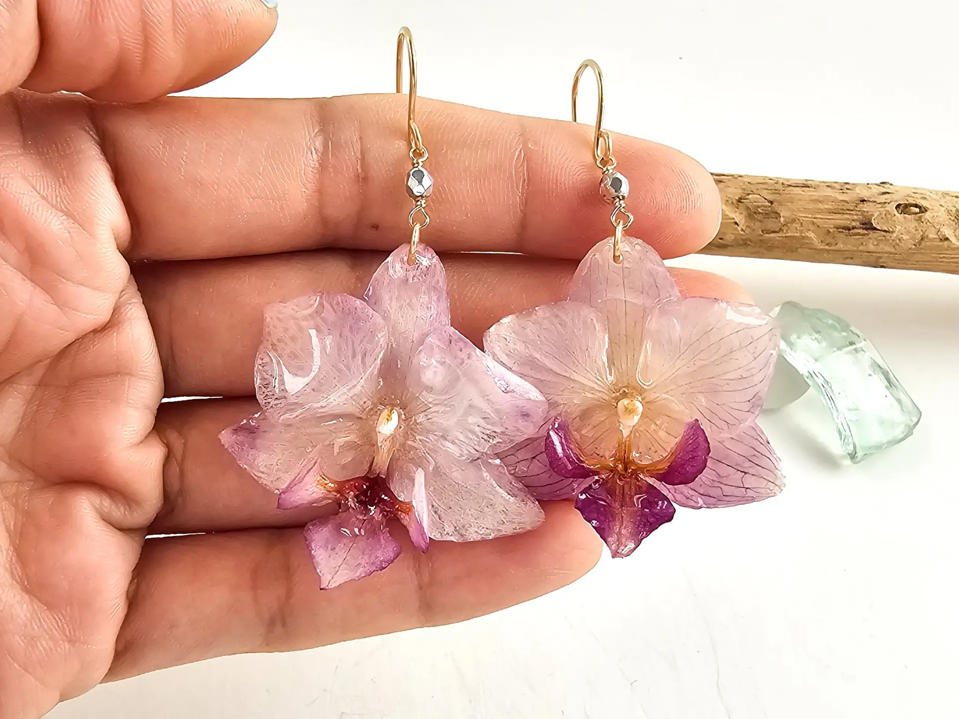 Orchid earrings-Bloom - Image 3