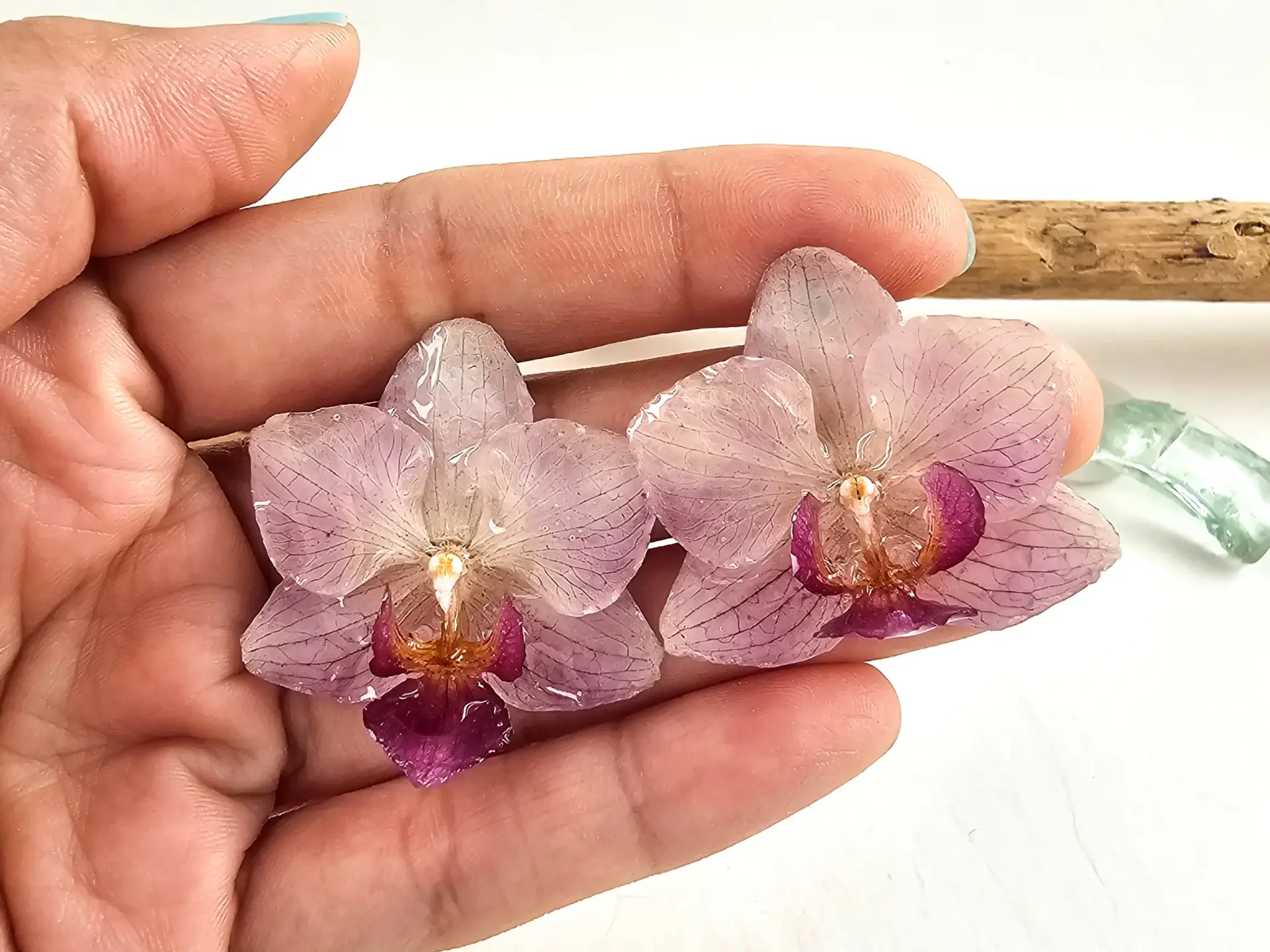 Orchid earrings-Cora - Image 3