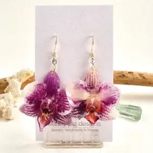 Orchid earrings-Daisy