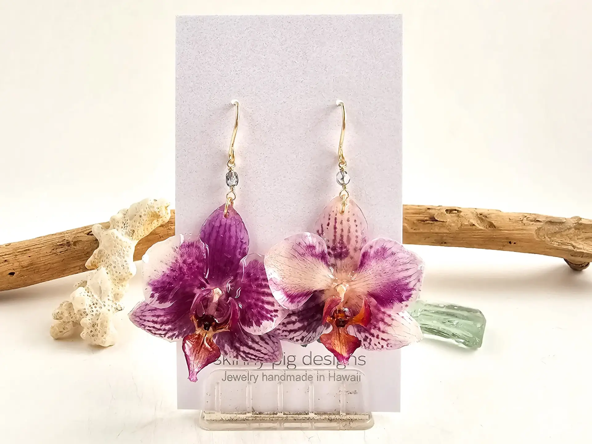 Orchid earrings-Daisy