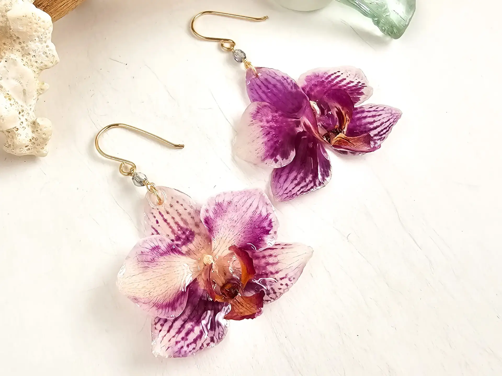 Orchid earrings-Daisy - Image 2