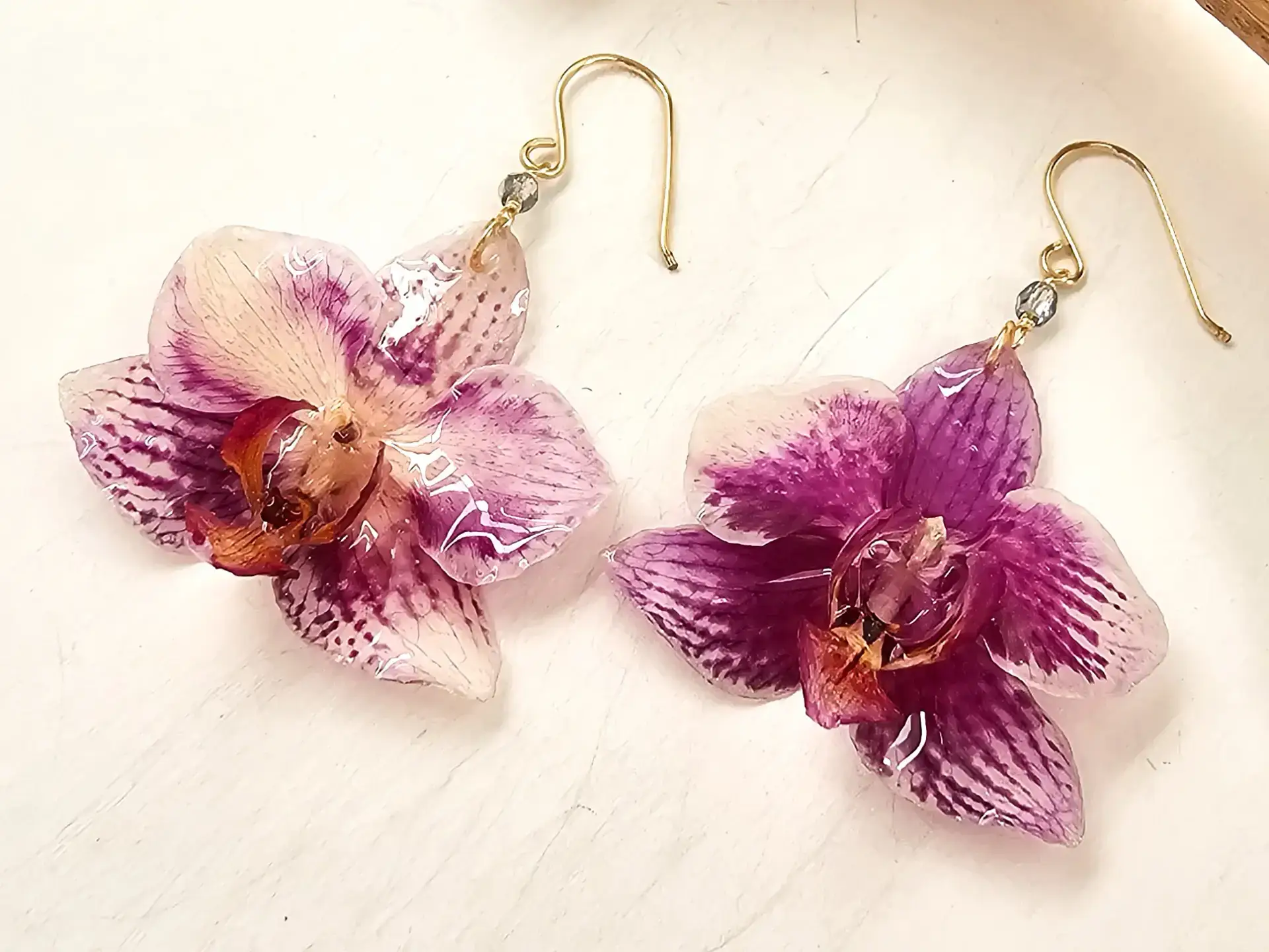 Orchid earrings-Daisy - Image 4