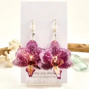 Orchid earrings-Fleur