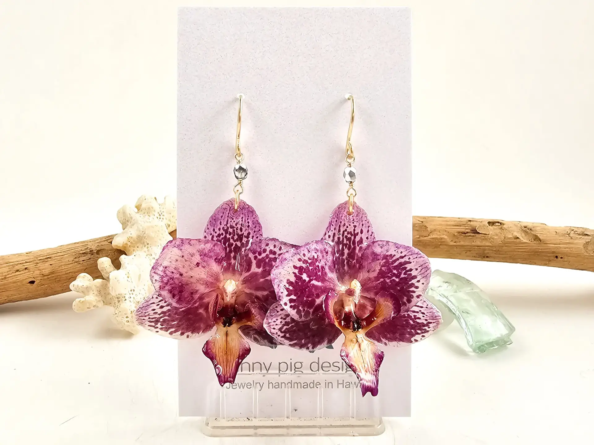 Orchid earrings-Fleur